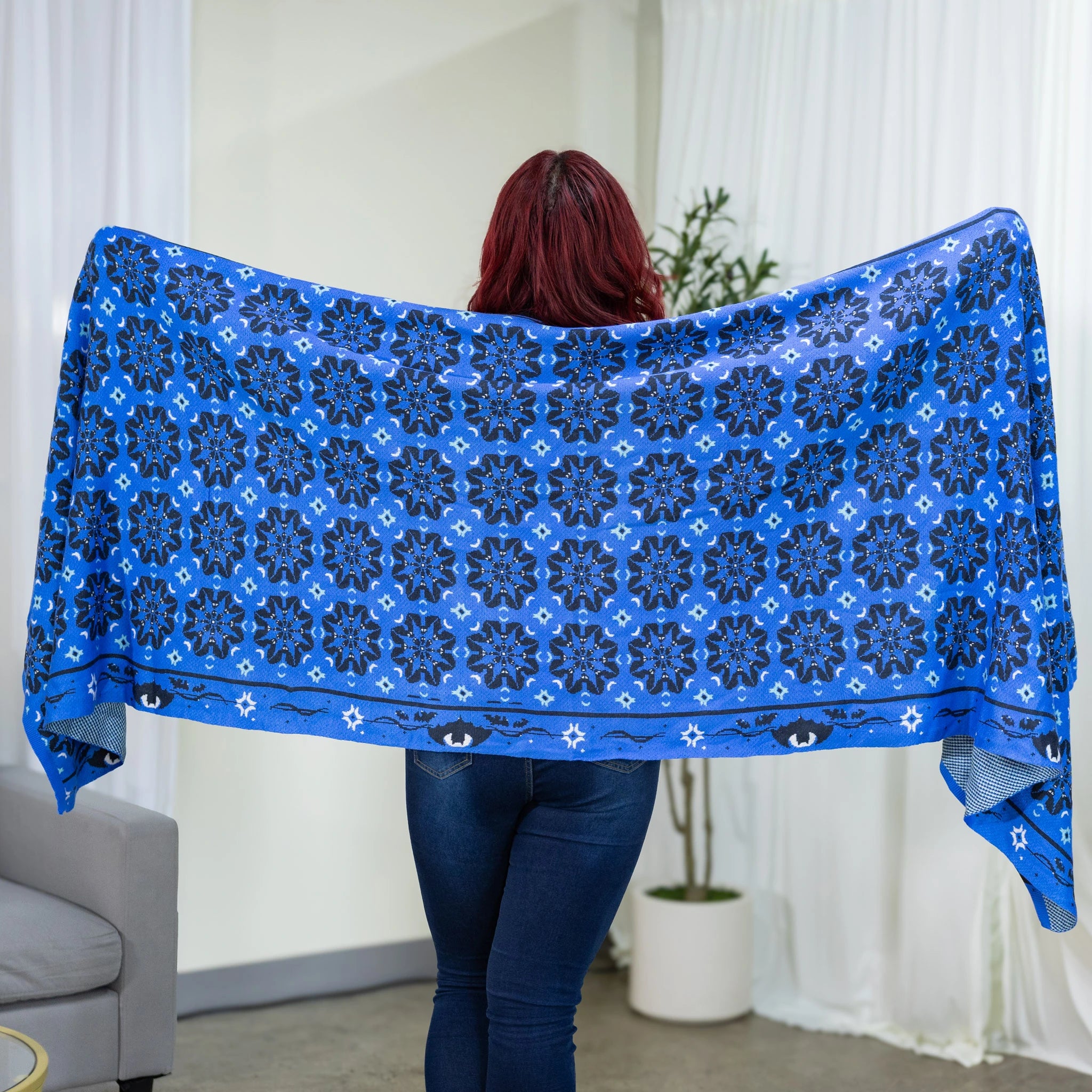 Bat Mandala Shawl