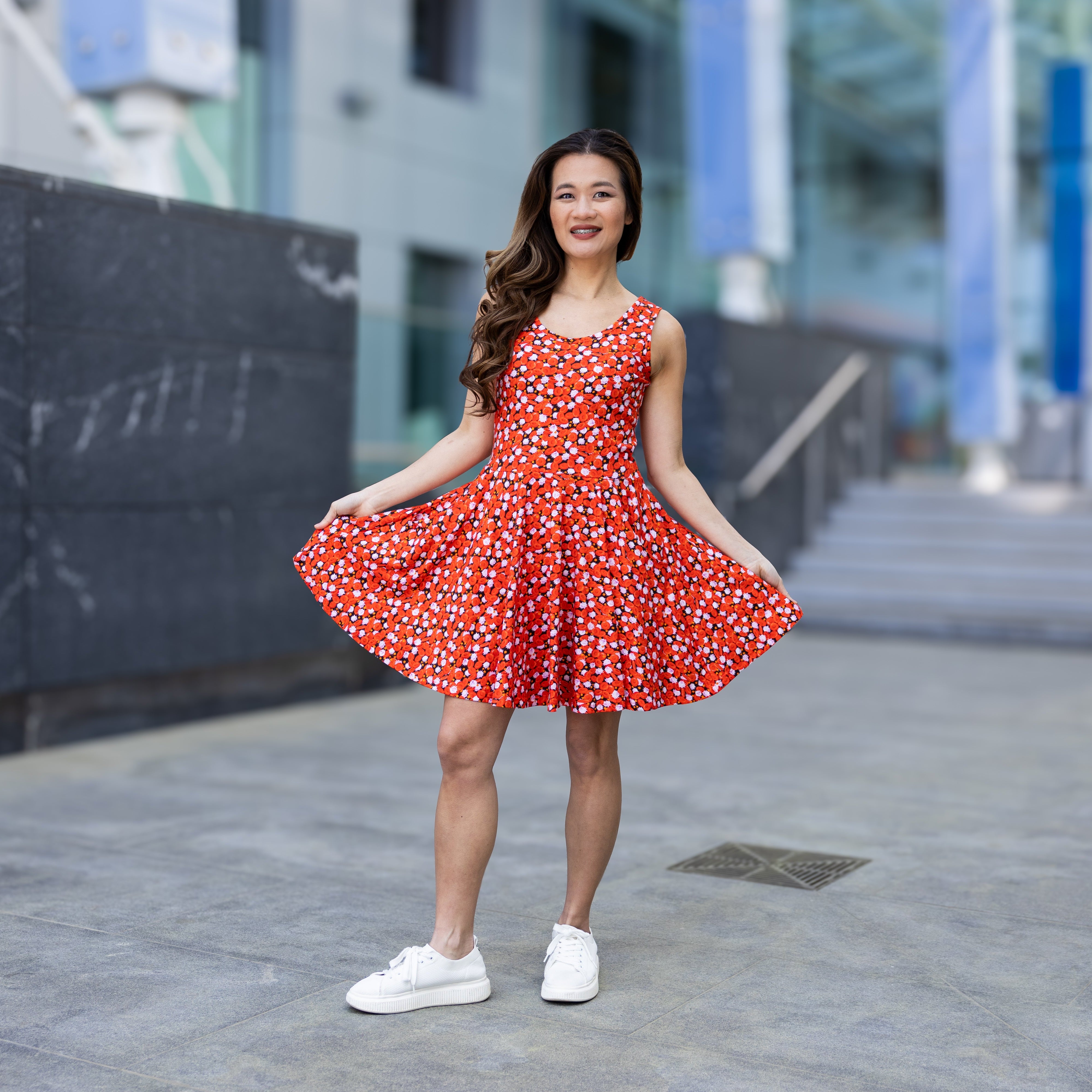Blood Cells Skater Dress
