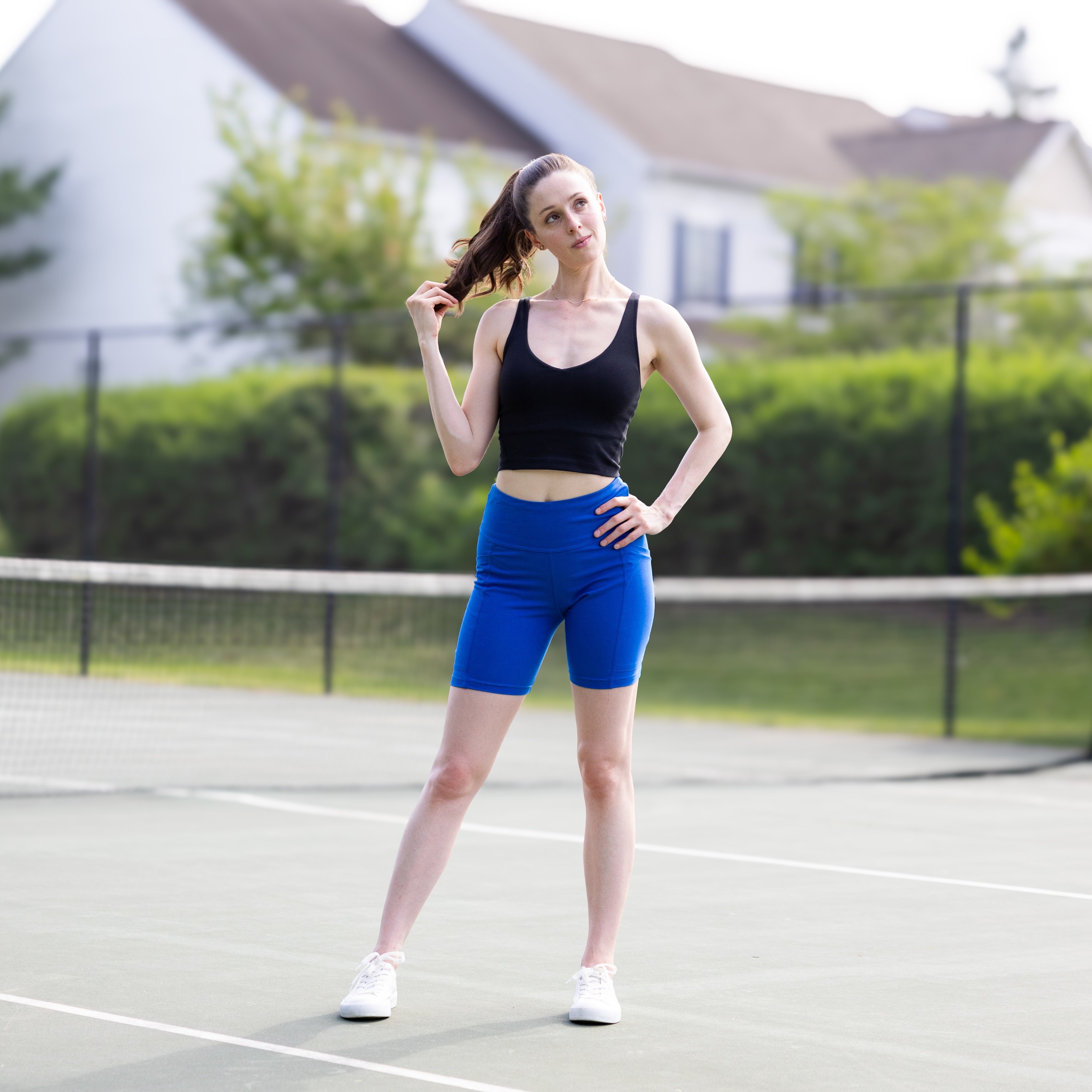 Blue Adults Shorts with Pockets