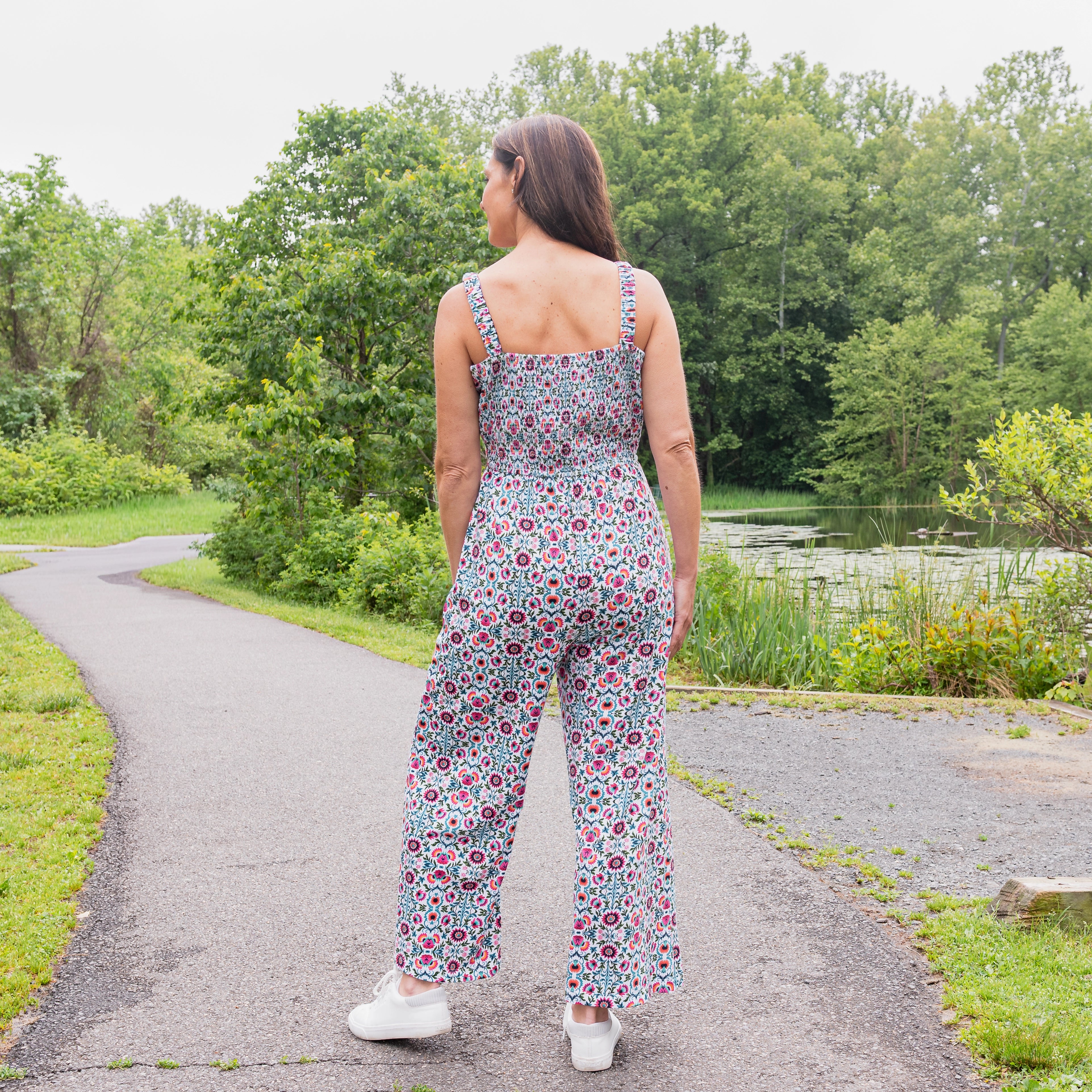 Boho Bloom Jumpsuit with Pockets