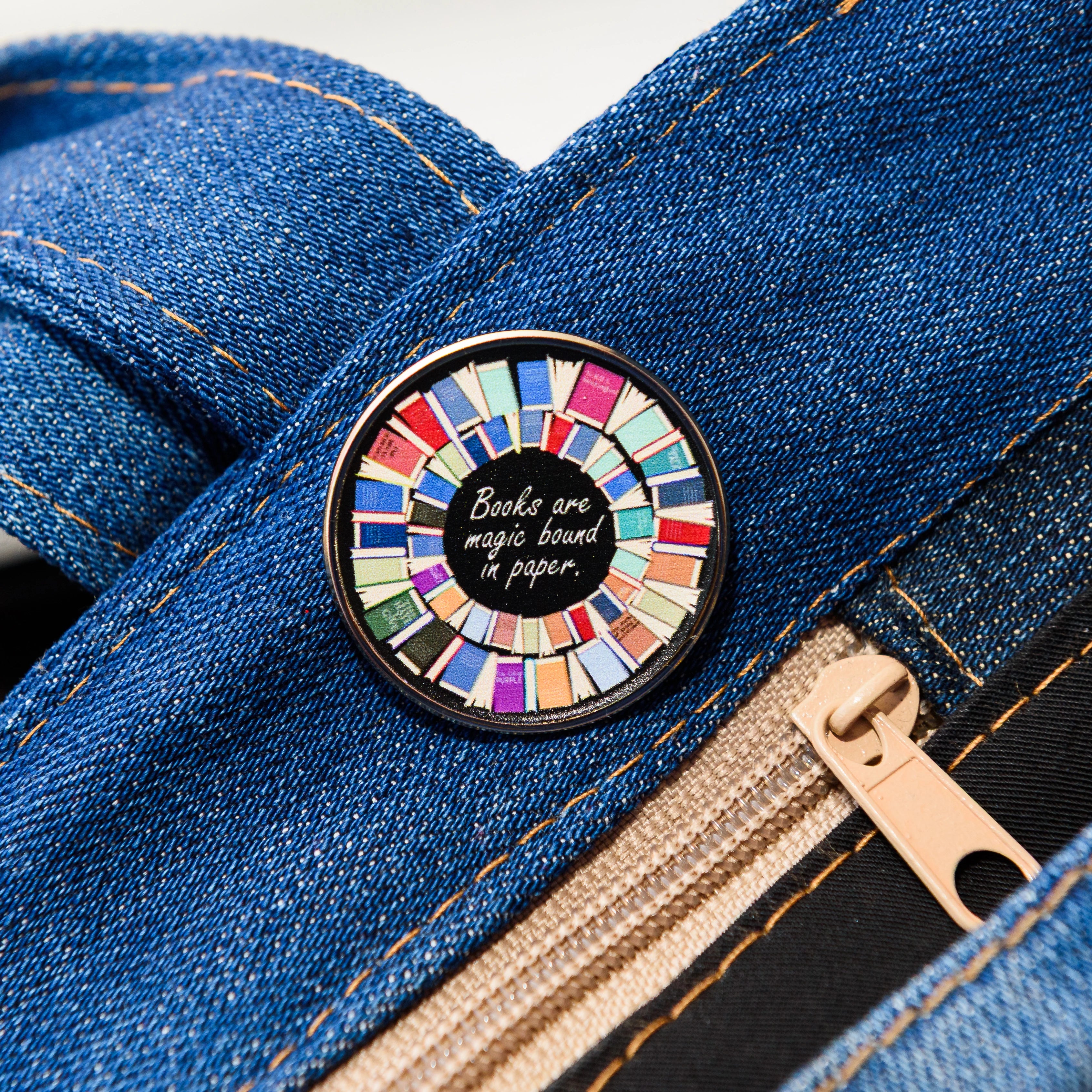 Books Are Magic Enamel Pin