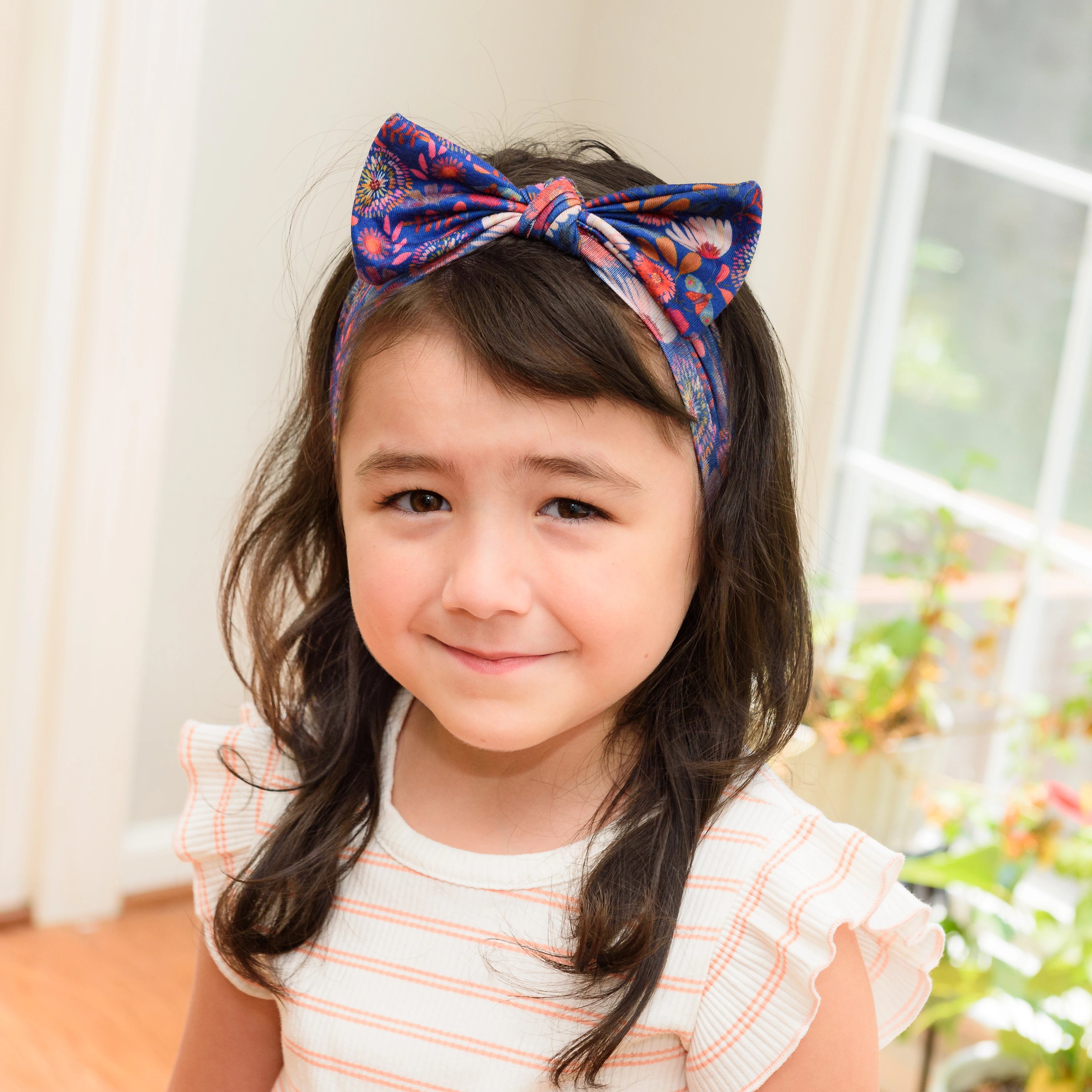 Botanical Blooms Kids Bow Headband