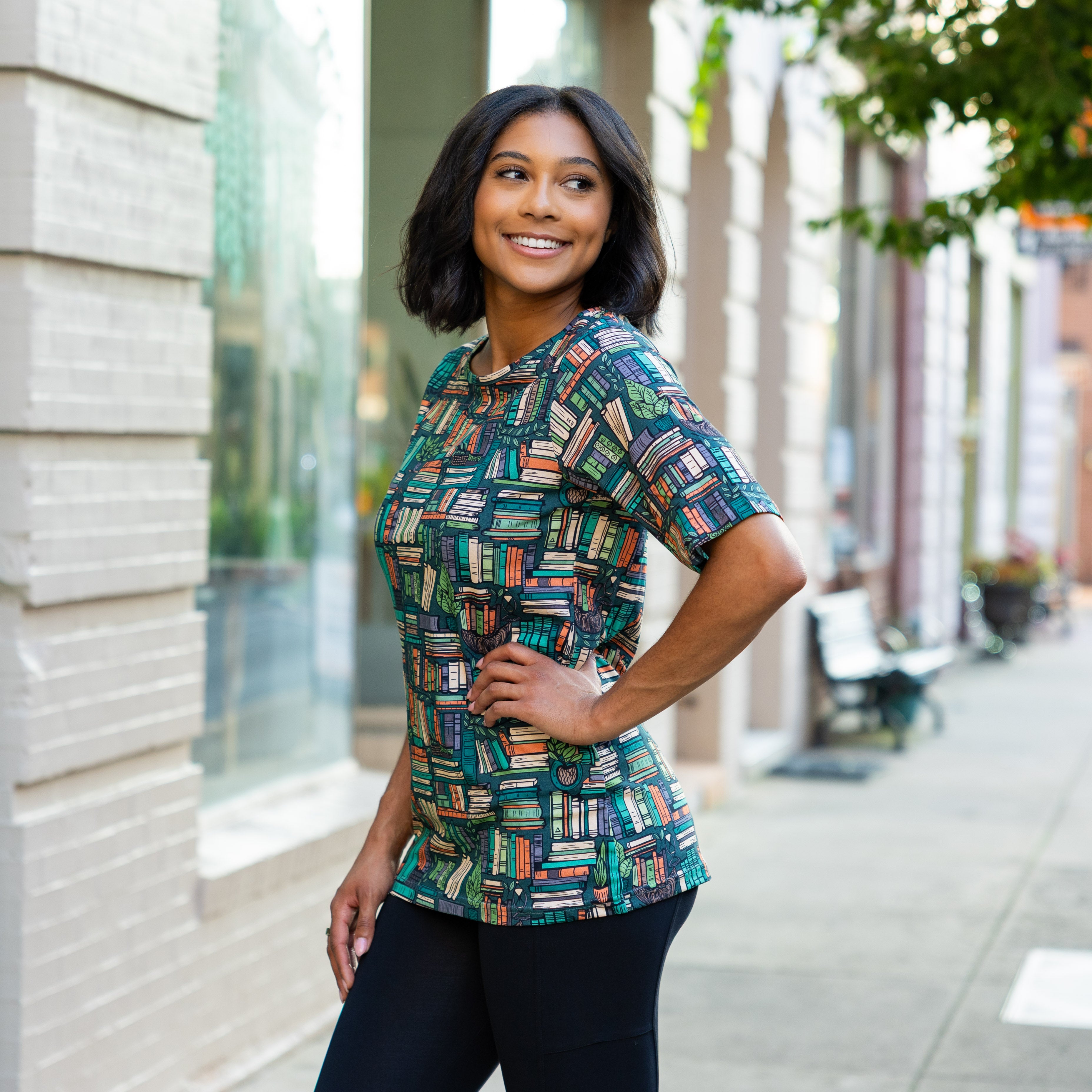 Botanical Library Tunic Top