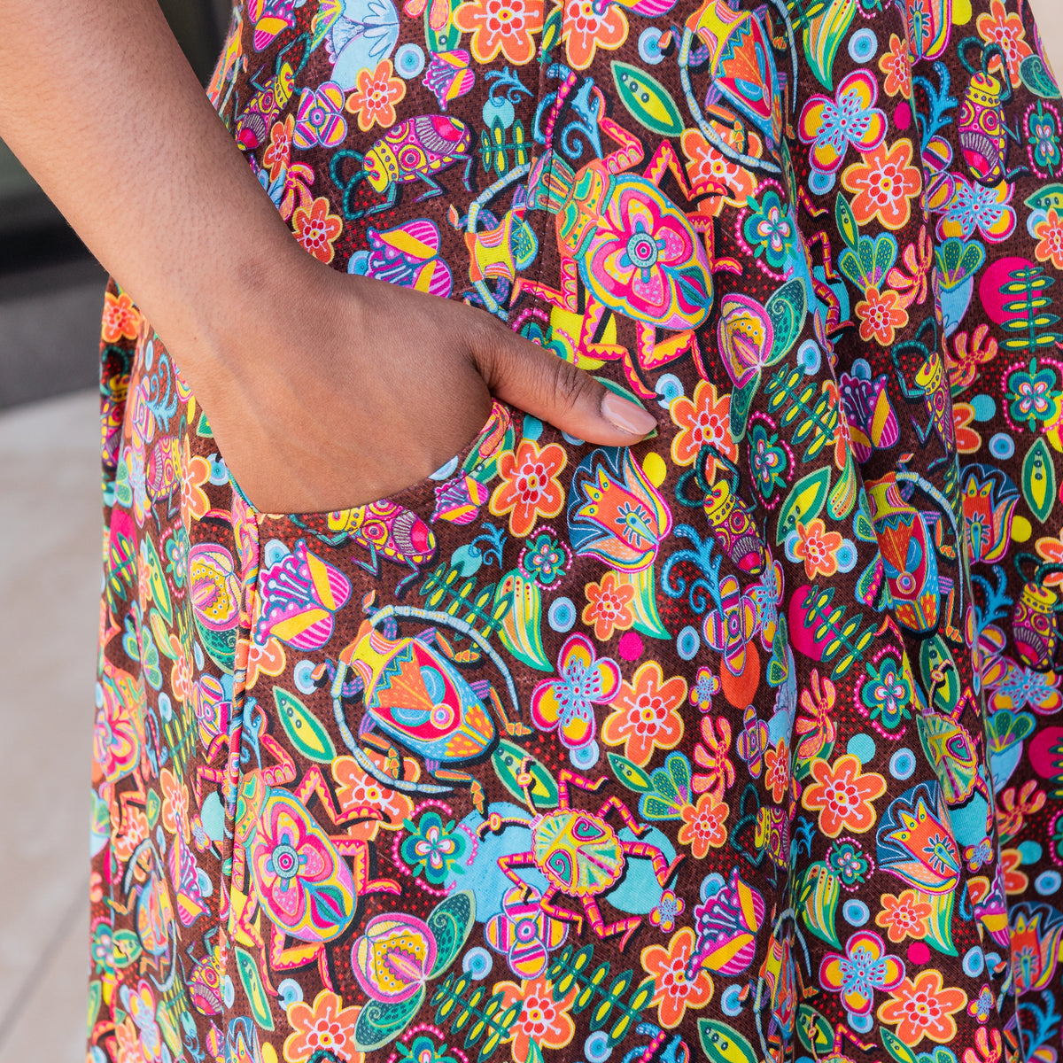 Bugged Out Twirl Dress with Pockets