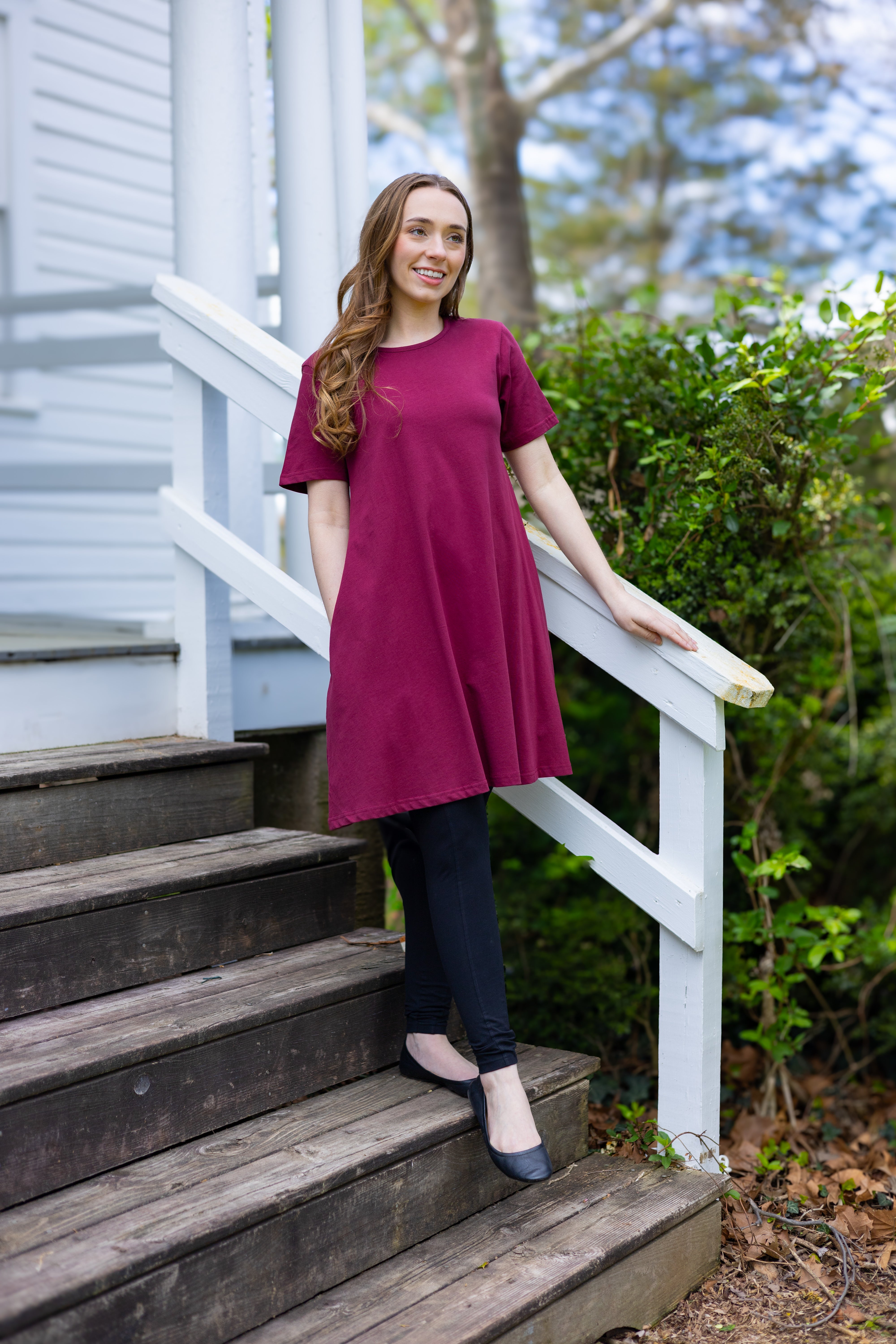 Burgundy Long Tunic