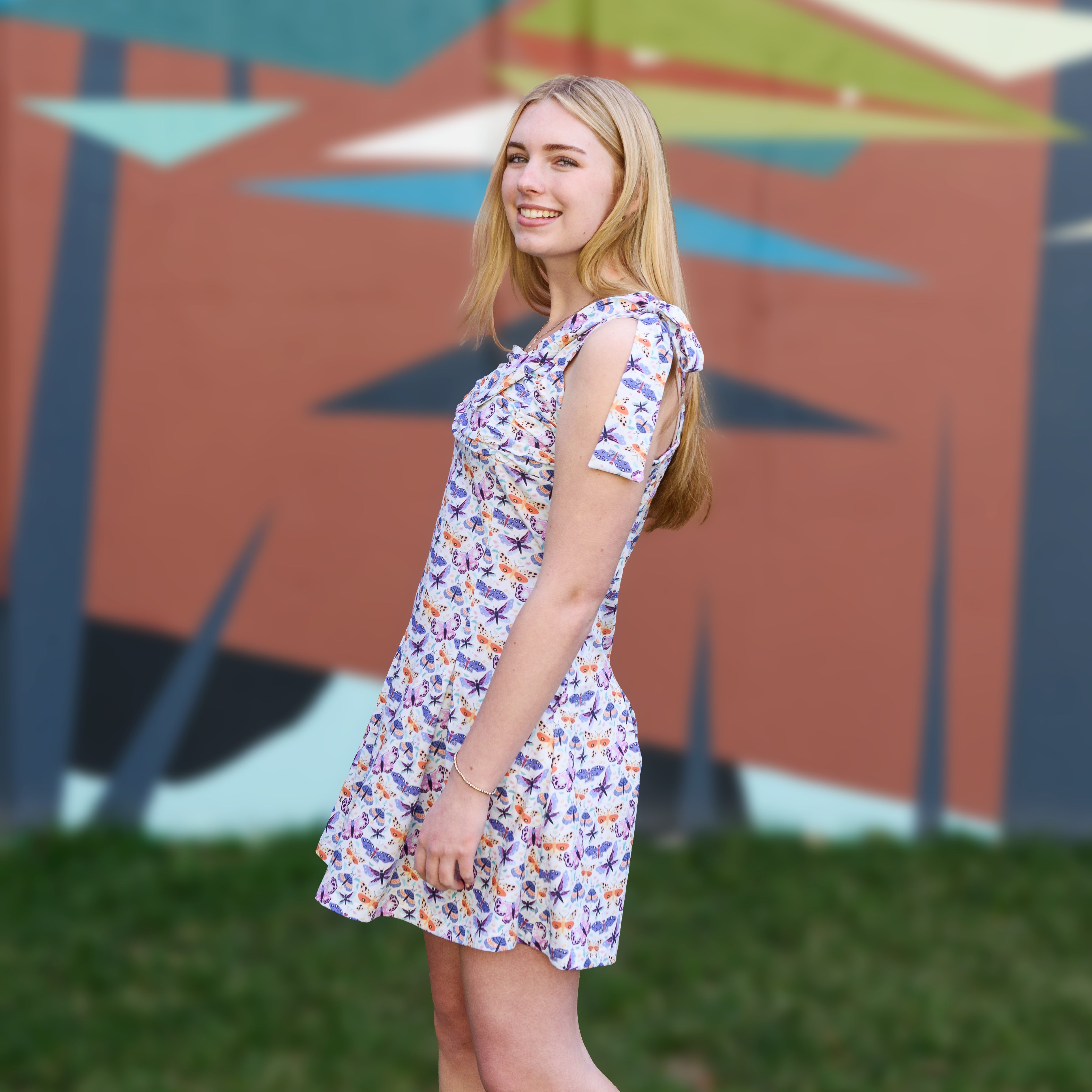 Petals & Wings Dress with Pockets (Teen)