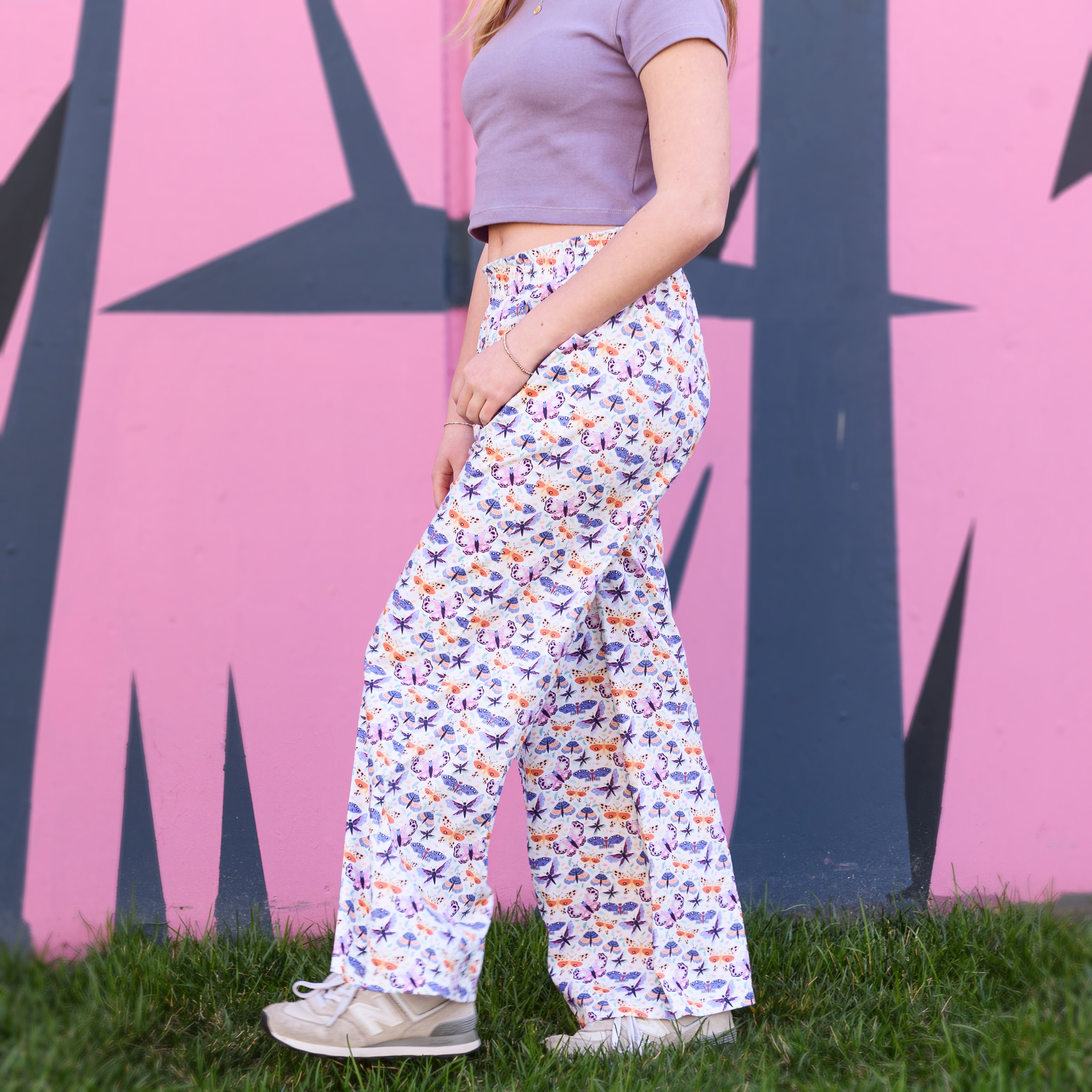 Petals & Wings Palazzo Pants with Pockets (Teen)