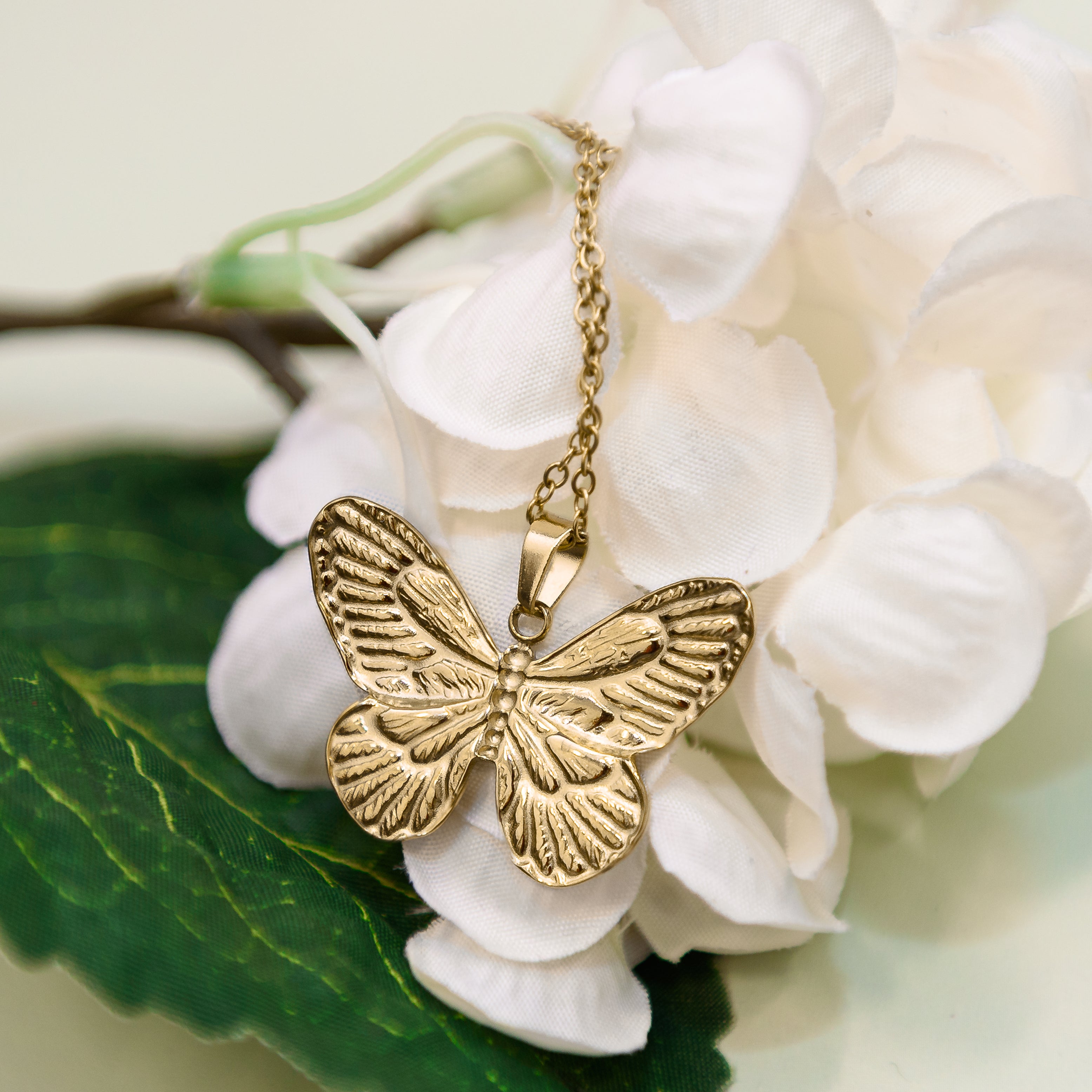 Butterfly Stainless Steel Necklace