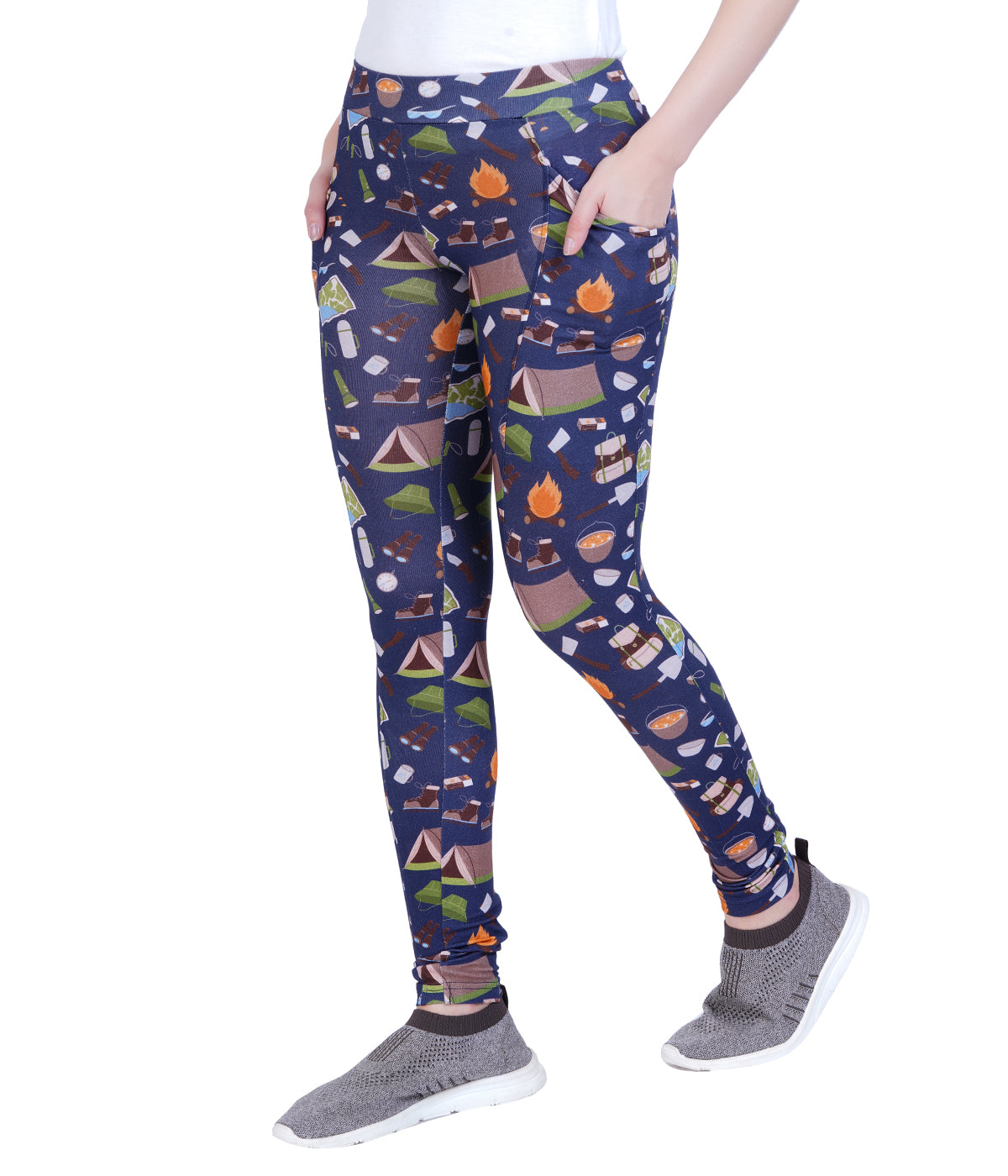 Camping Adults Leggings with Pockets