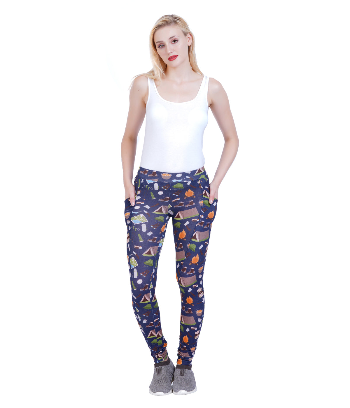 Camping Adults Leggings with Pockets
