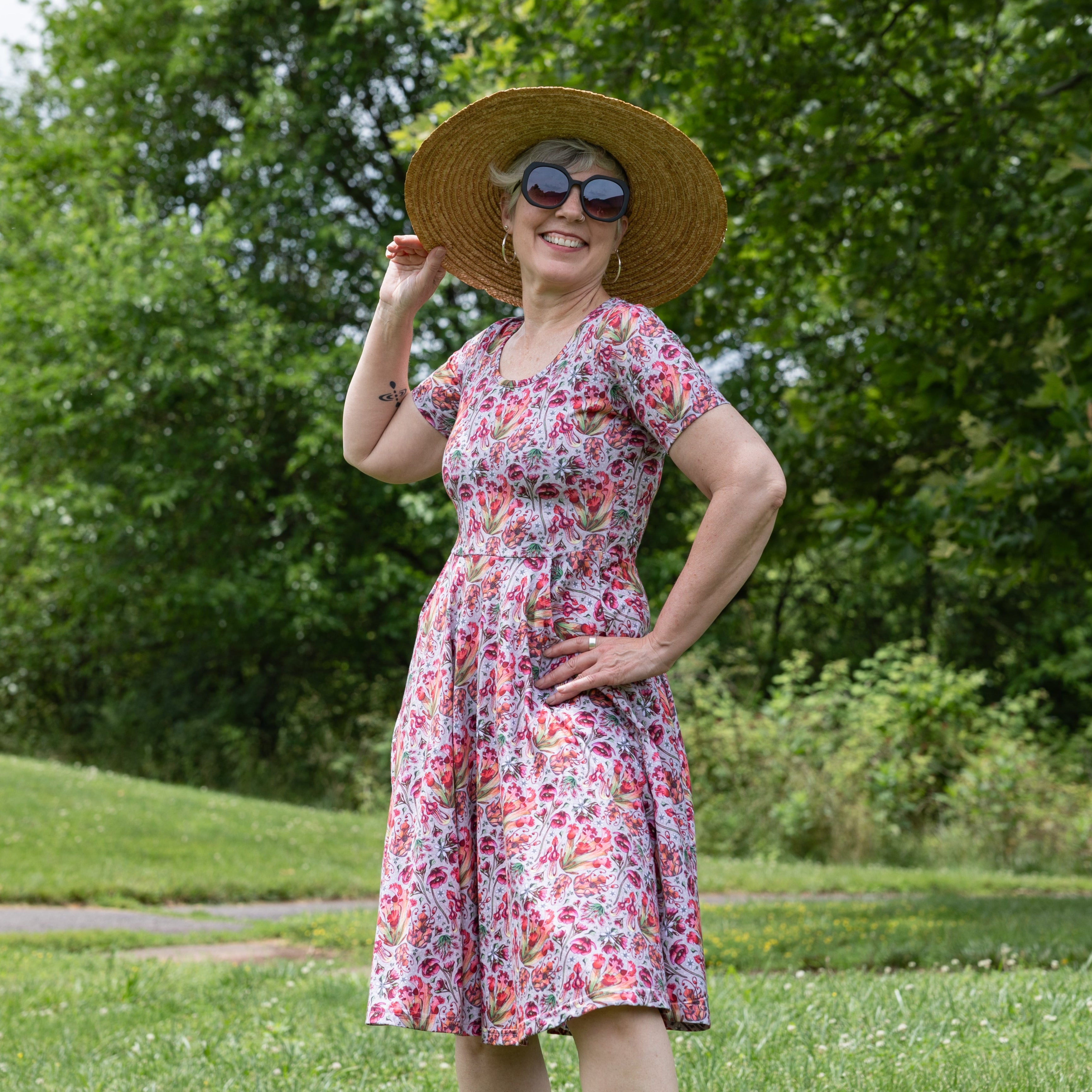 Carnivorous Plants Twirl Dress