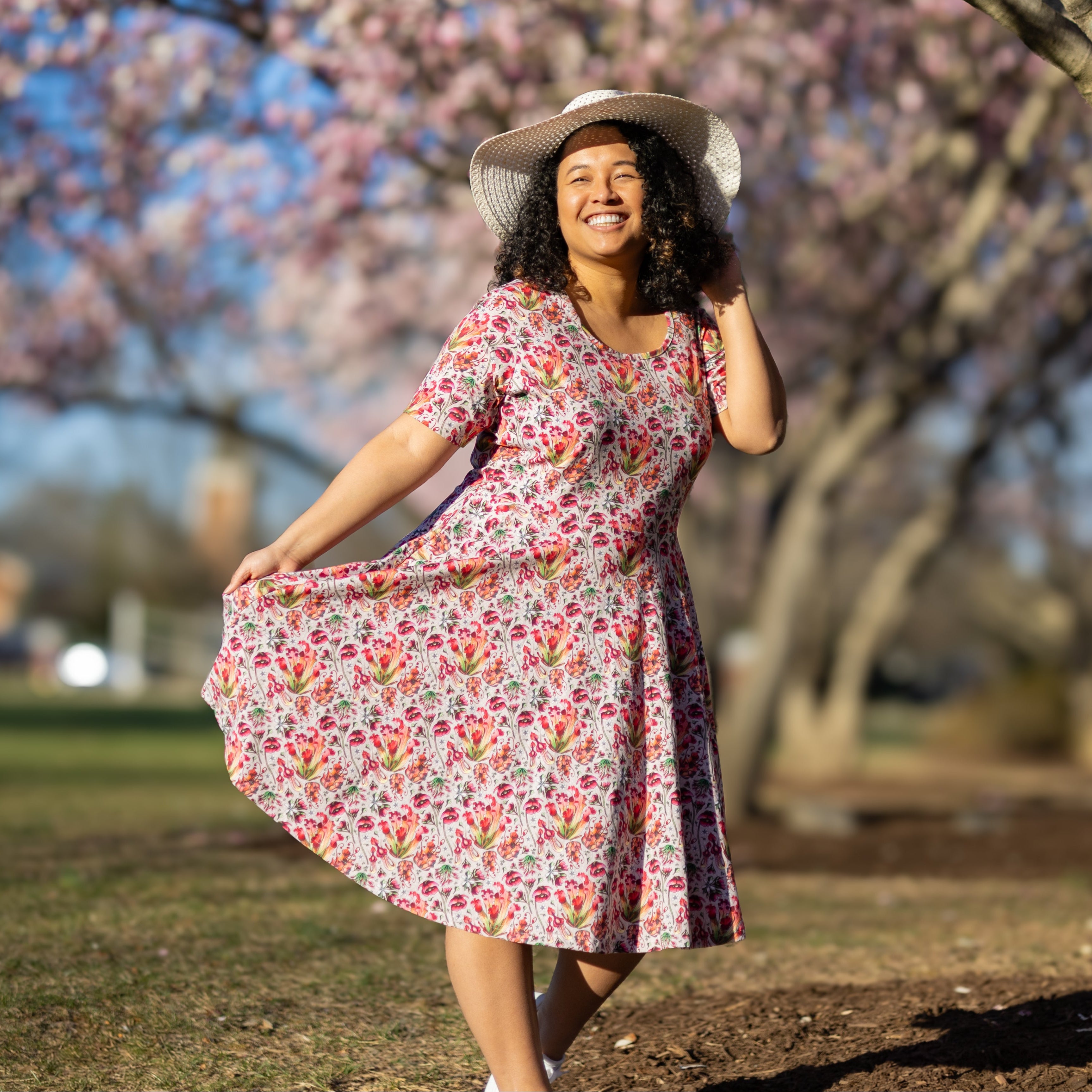 Carnivorous Plants Twirl Dress