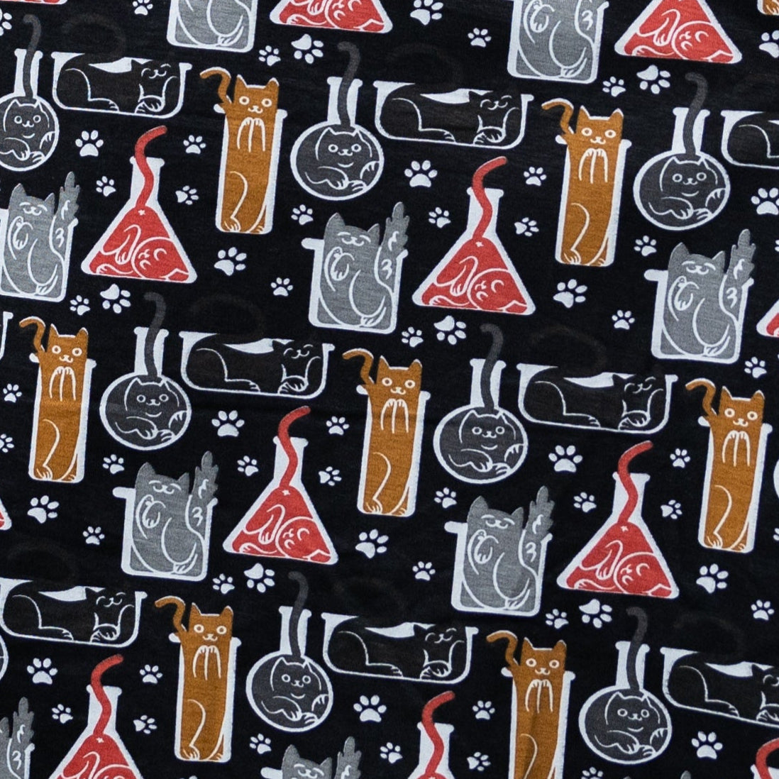 Cats Are Liquid A-Line Dress (With Waist Seam)