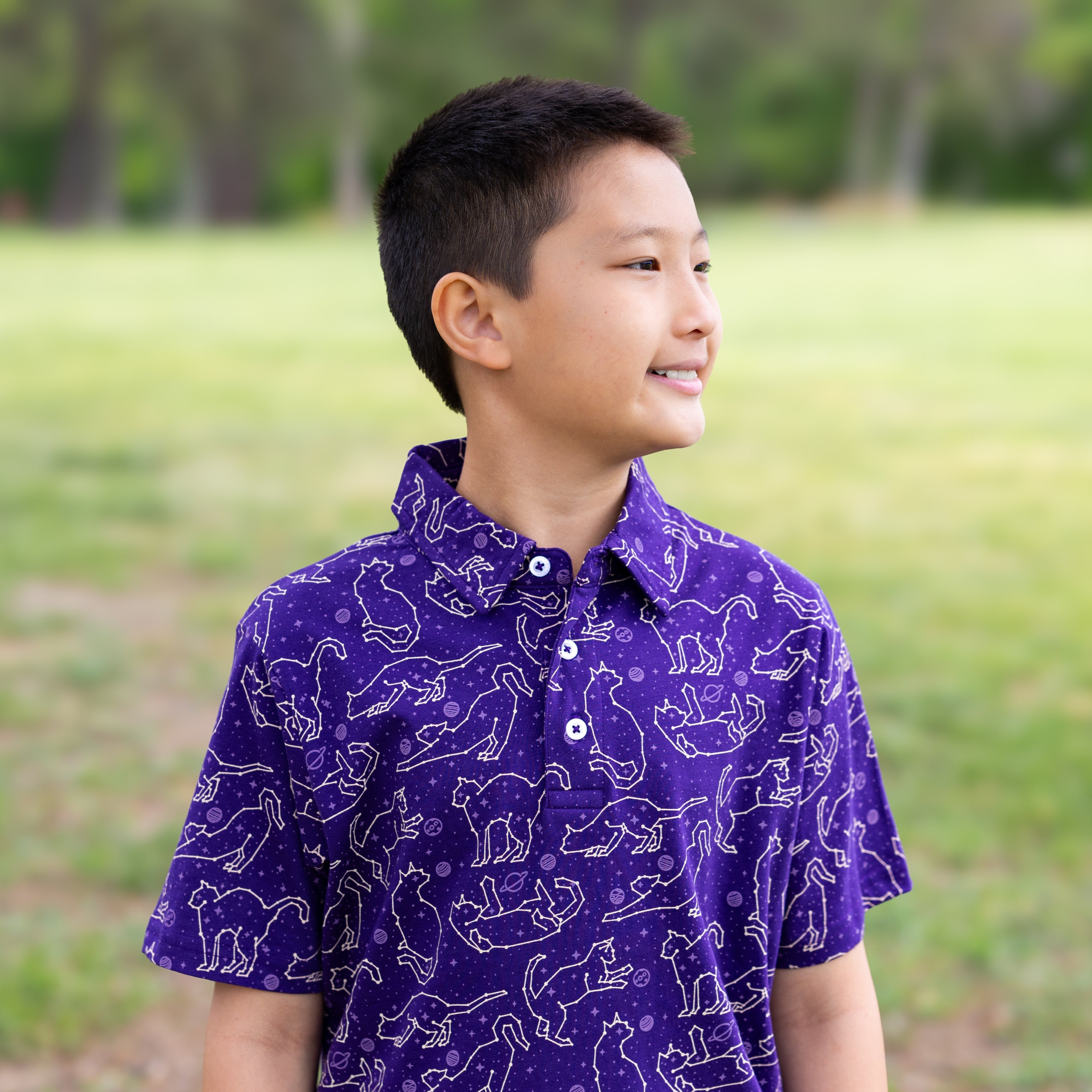 Cats Constellations Kids Polo
