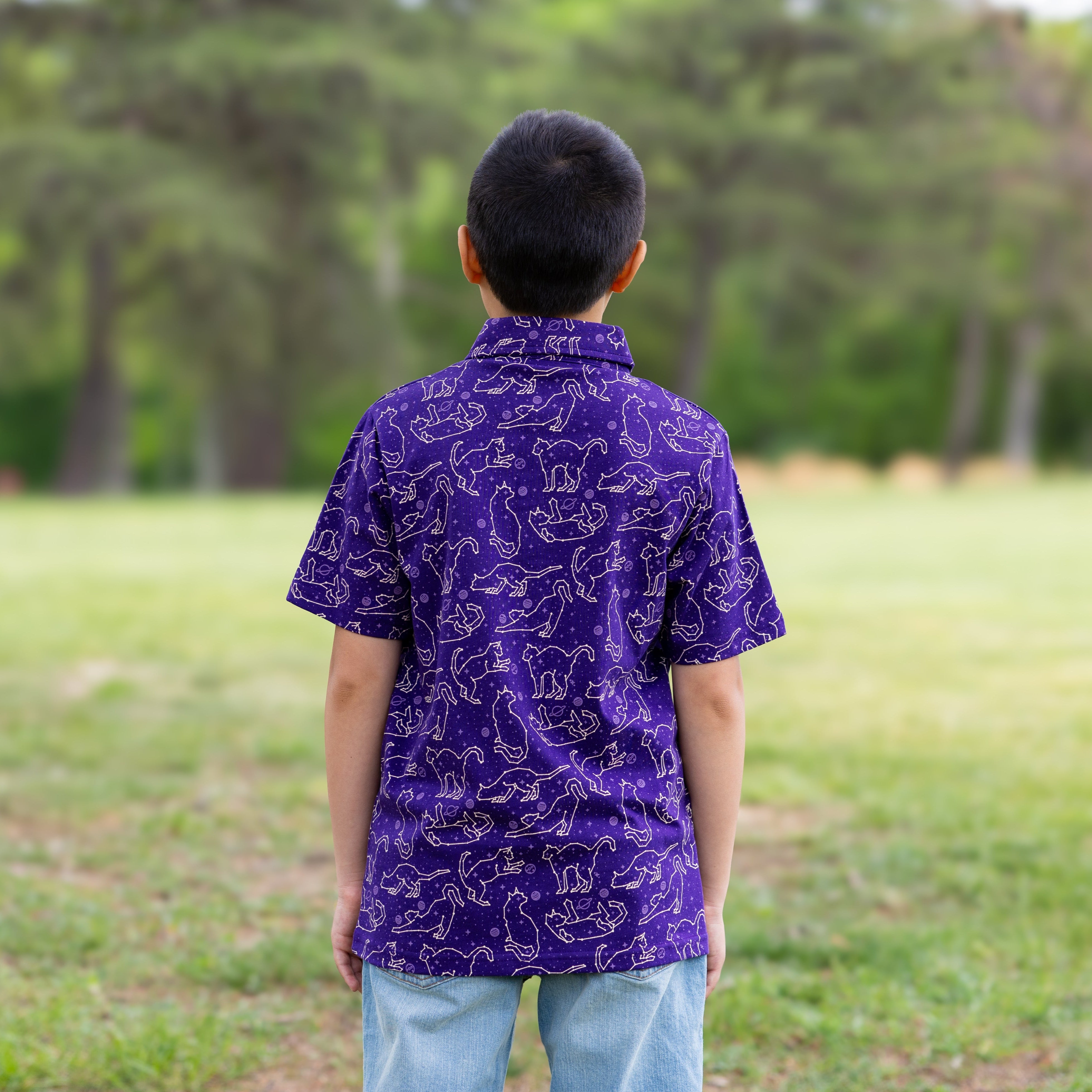 Cats Constellations Kids Polo