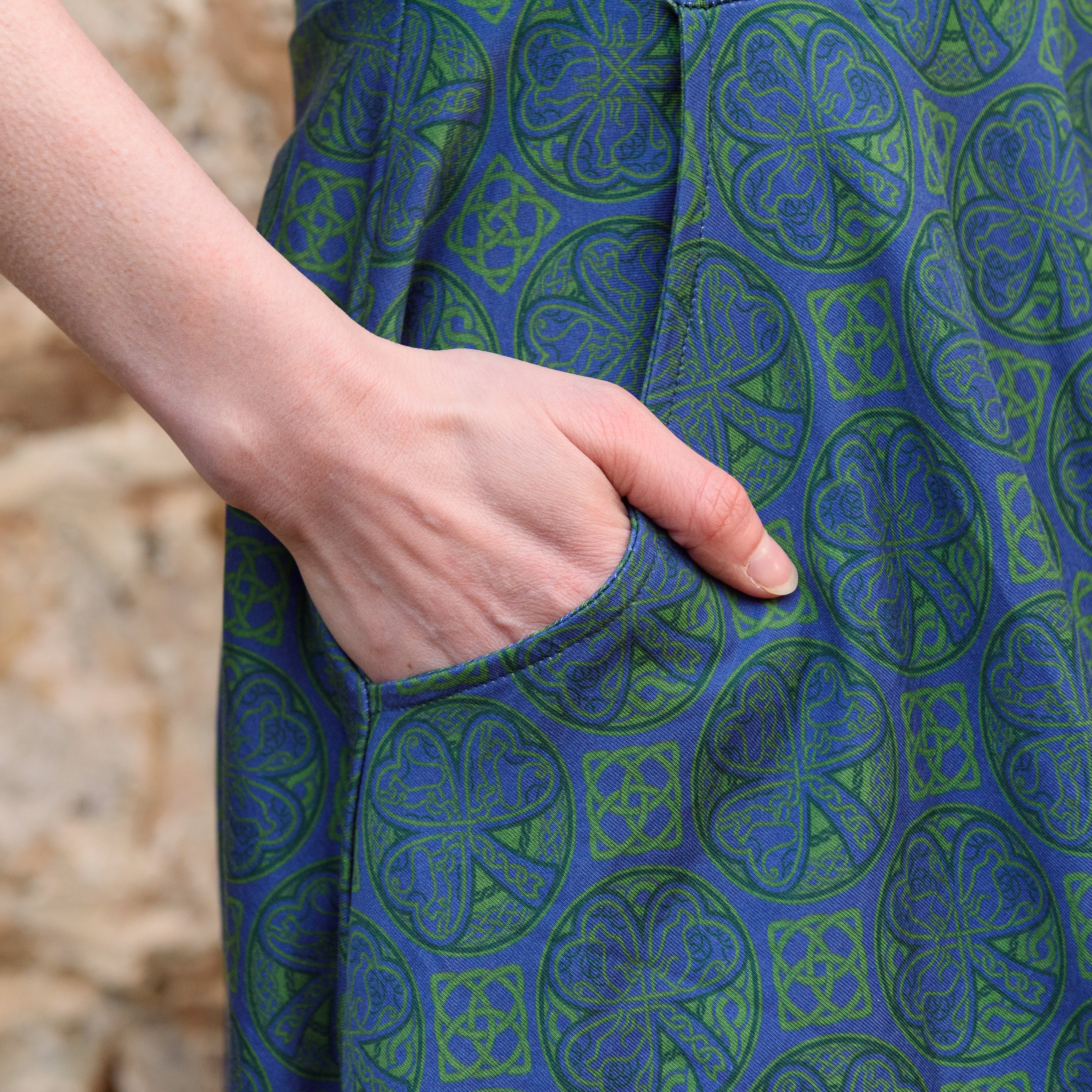 Celtic Cats Twirl Dress with Pockets