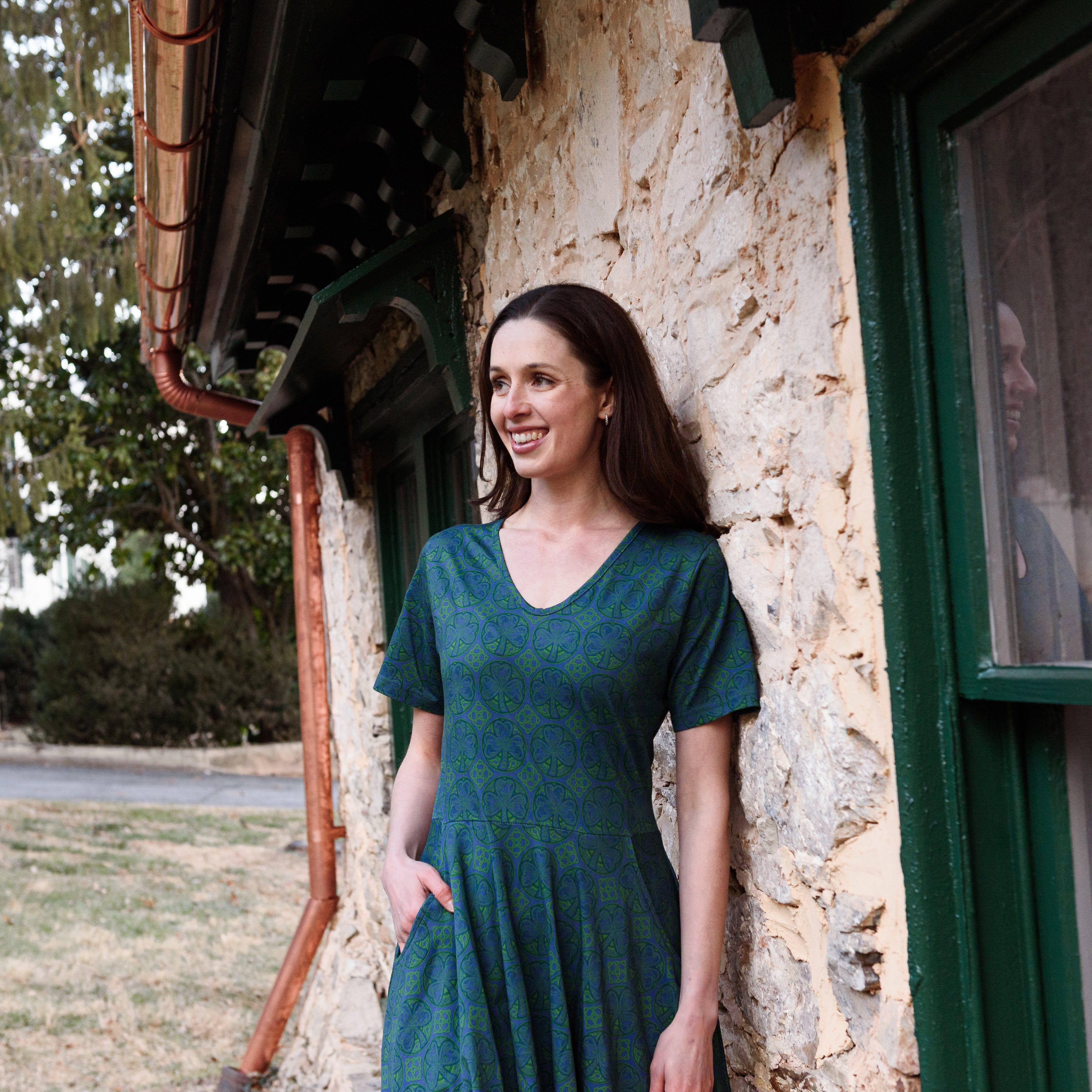 Celtic Cats Twirl Dress with Pockets