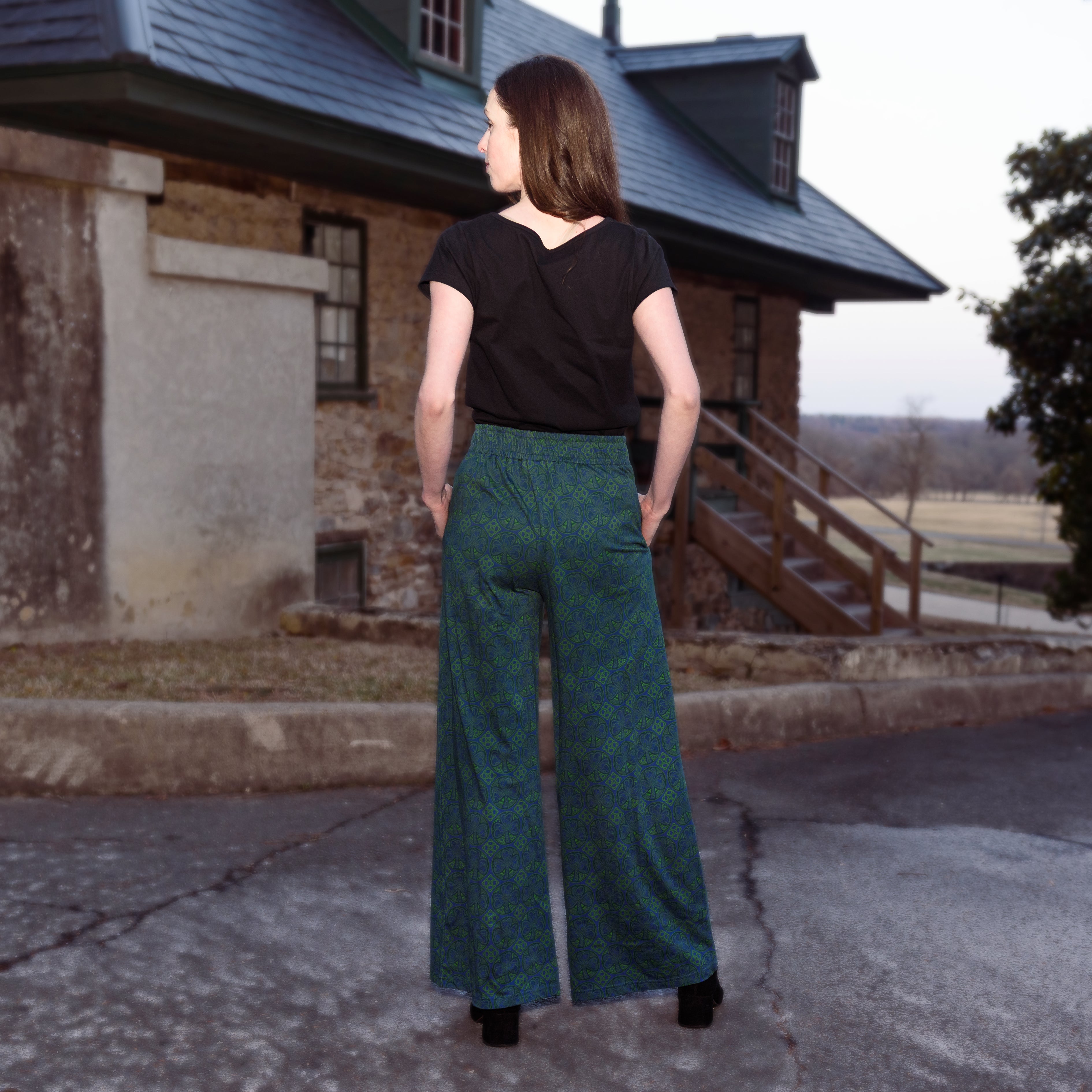 Celtic Cats Palazzo Pants