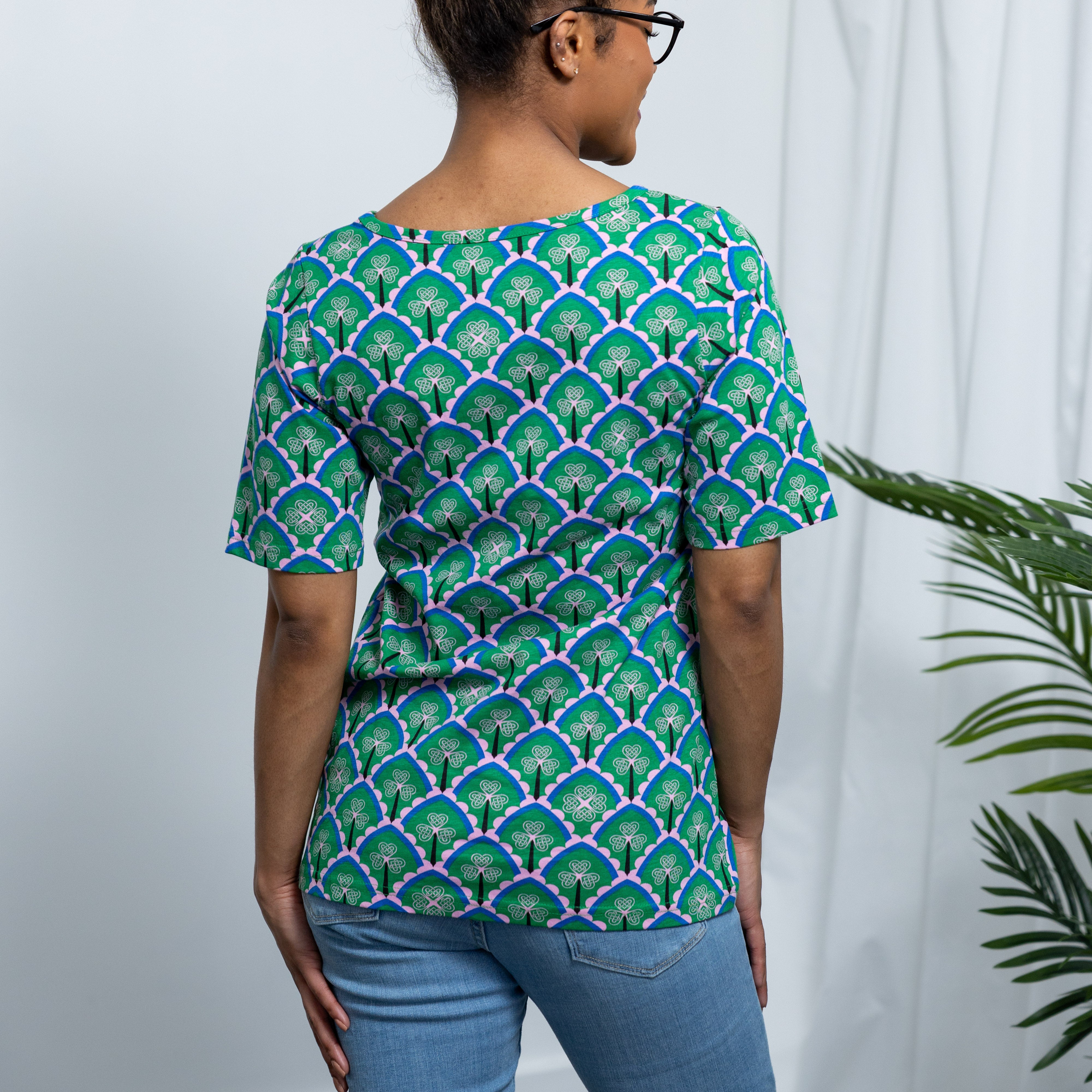 Celtic Clover Tunic Top