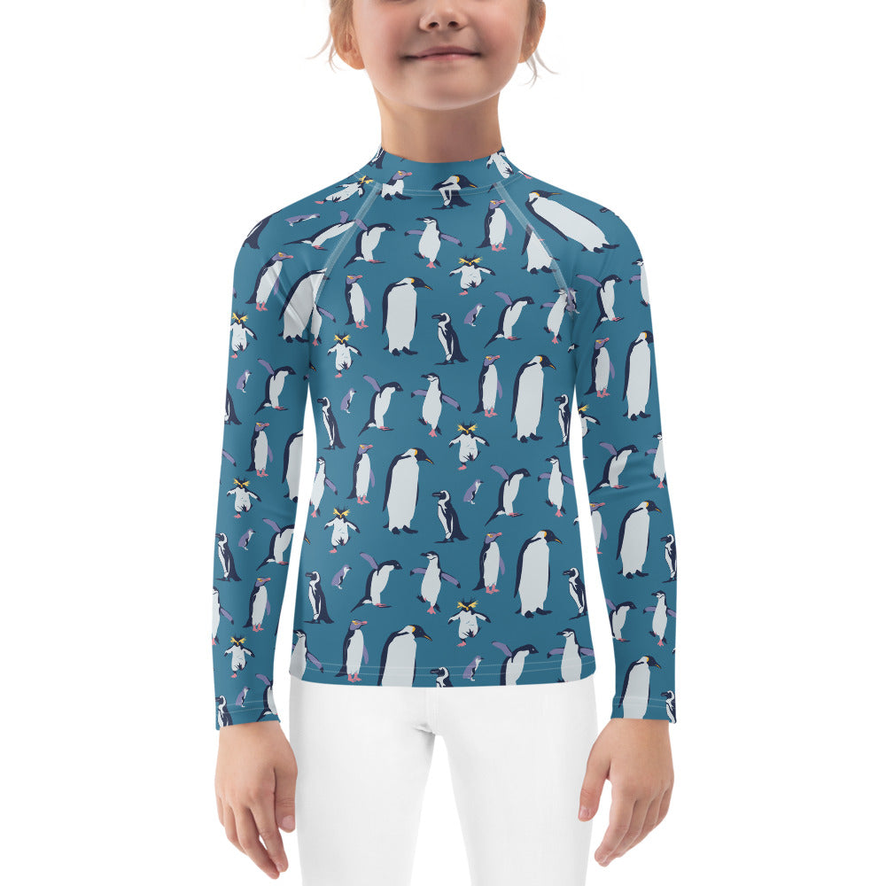 Penguins Kids Rash Guard (POD)