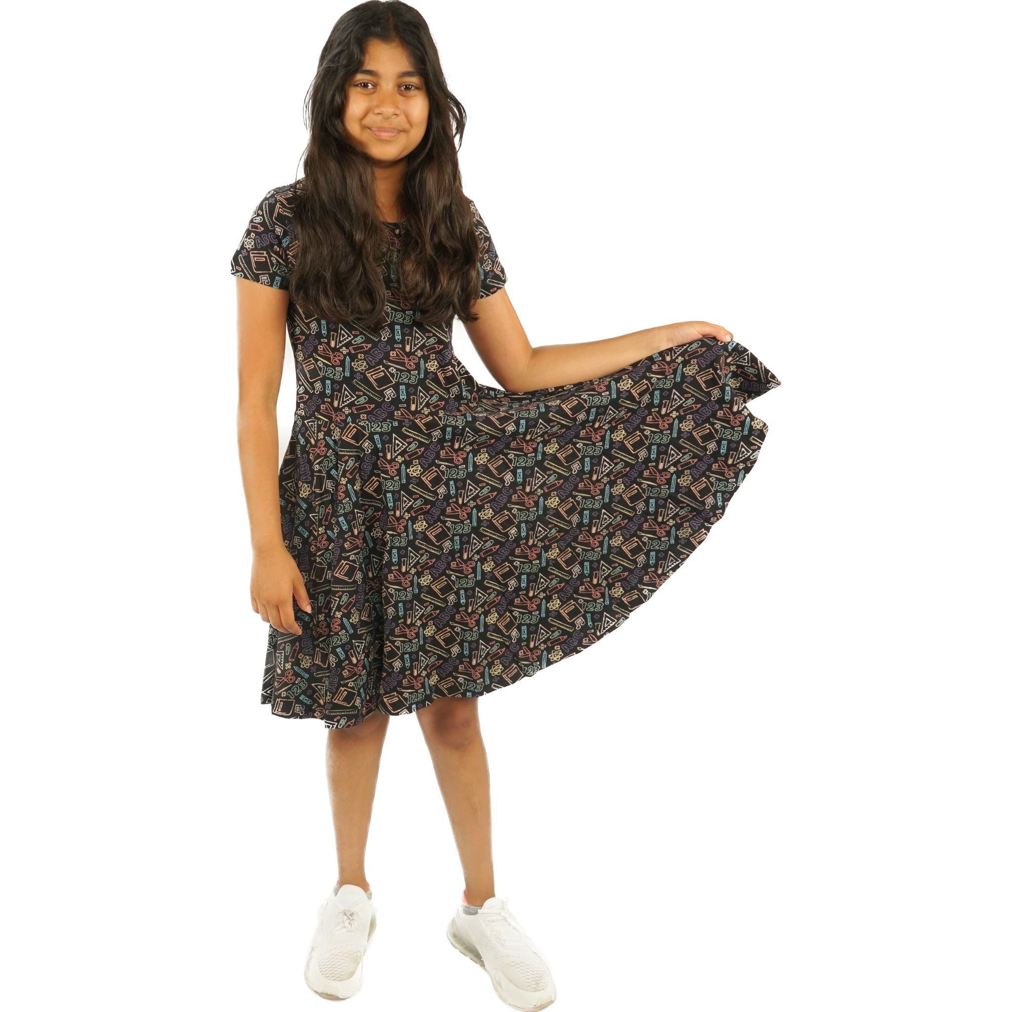 Chalkboard STEAM Kids Twirl Dress