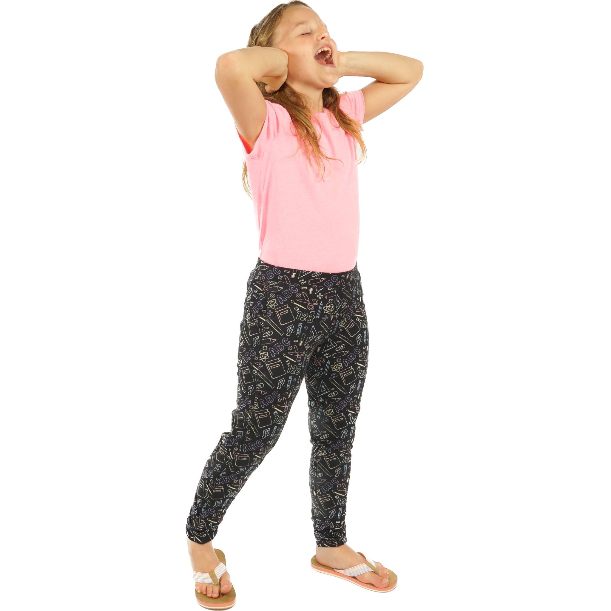 Chalkboard STEAM Kids Leggings with Pockets