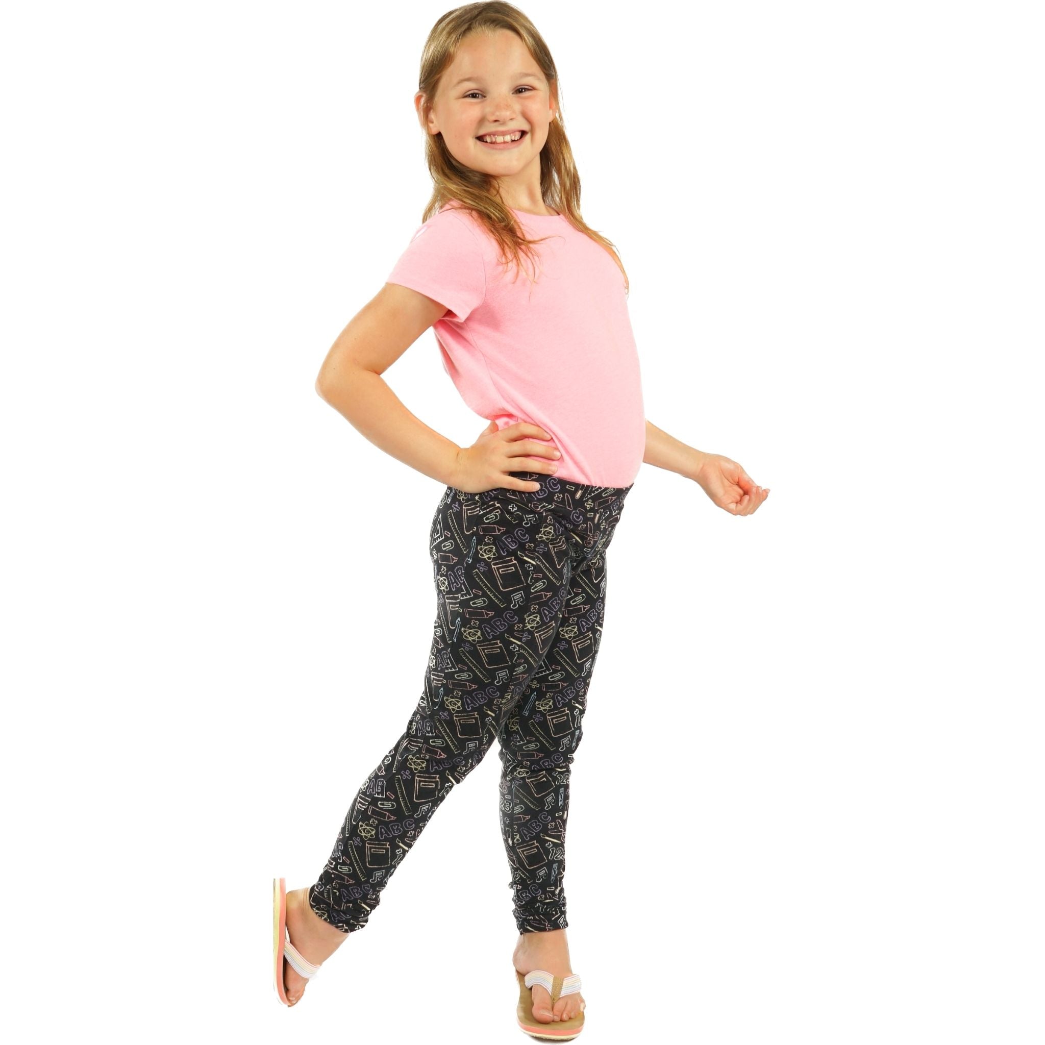 Chalkboard STEAM Kids Leggings with Pockets