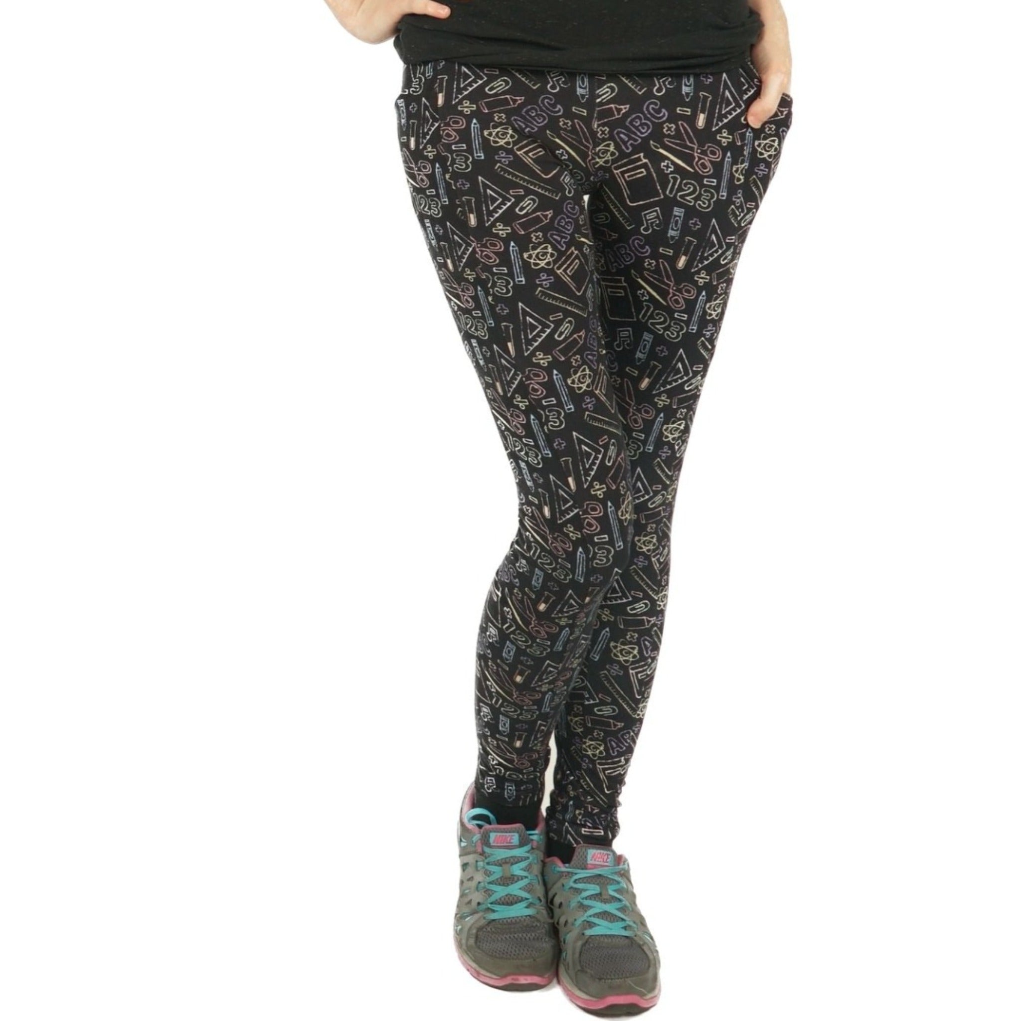 Chalkboard STEAM Adults Leggings with Pockets