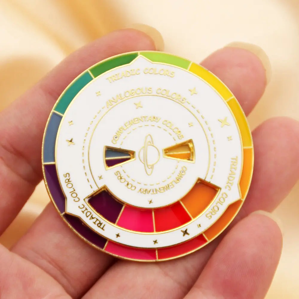 Color Wheel Enamel Pin