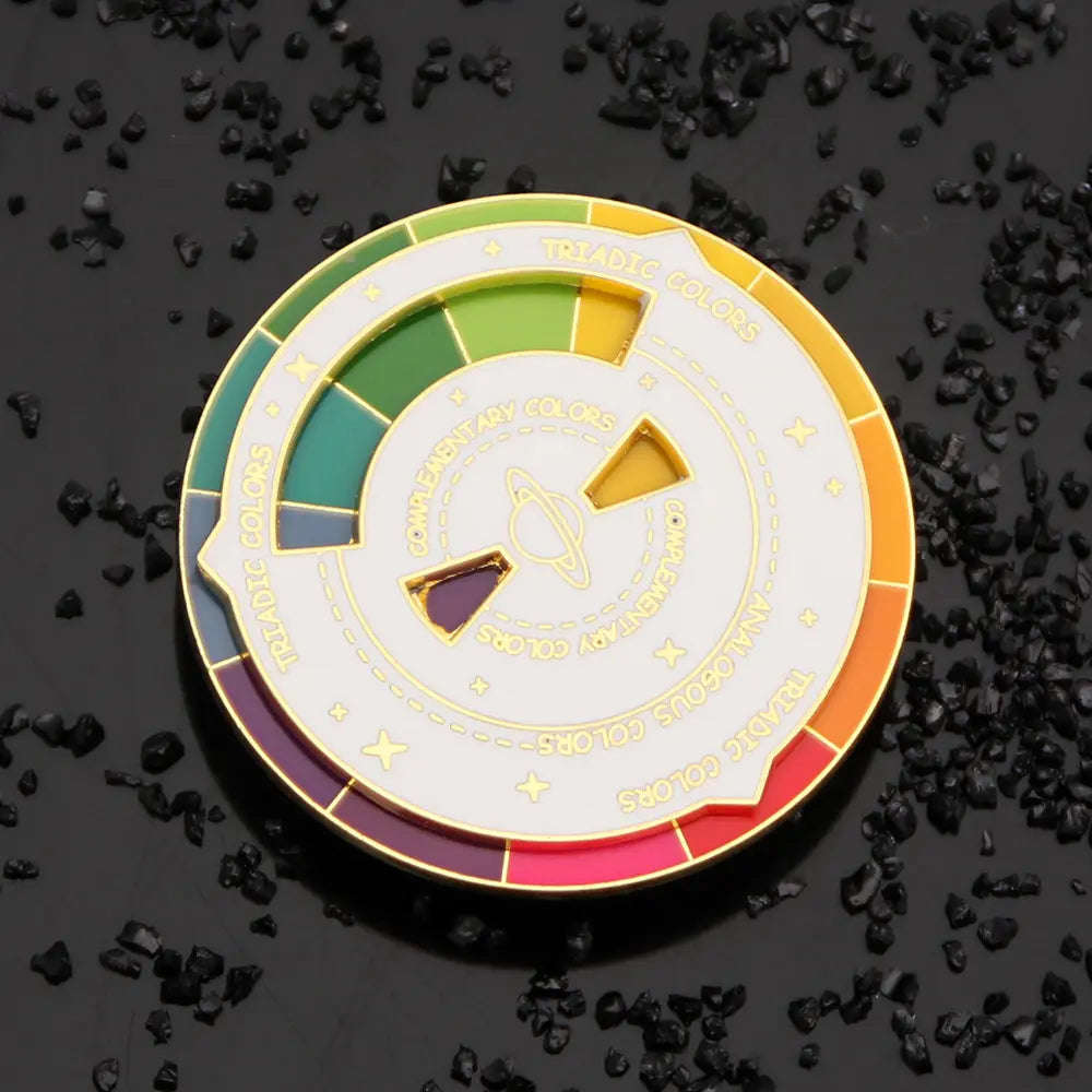 Color Wheel Enamel Pin