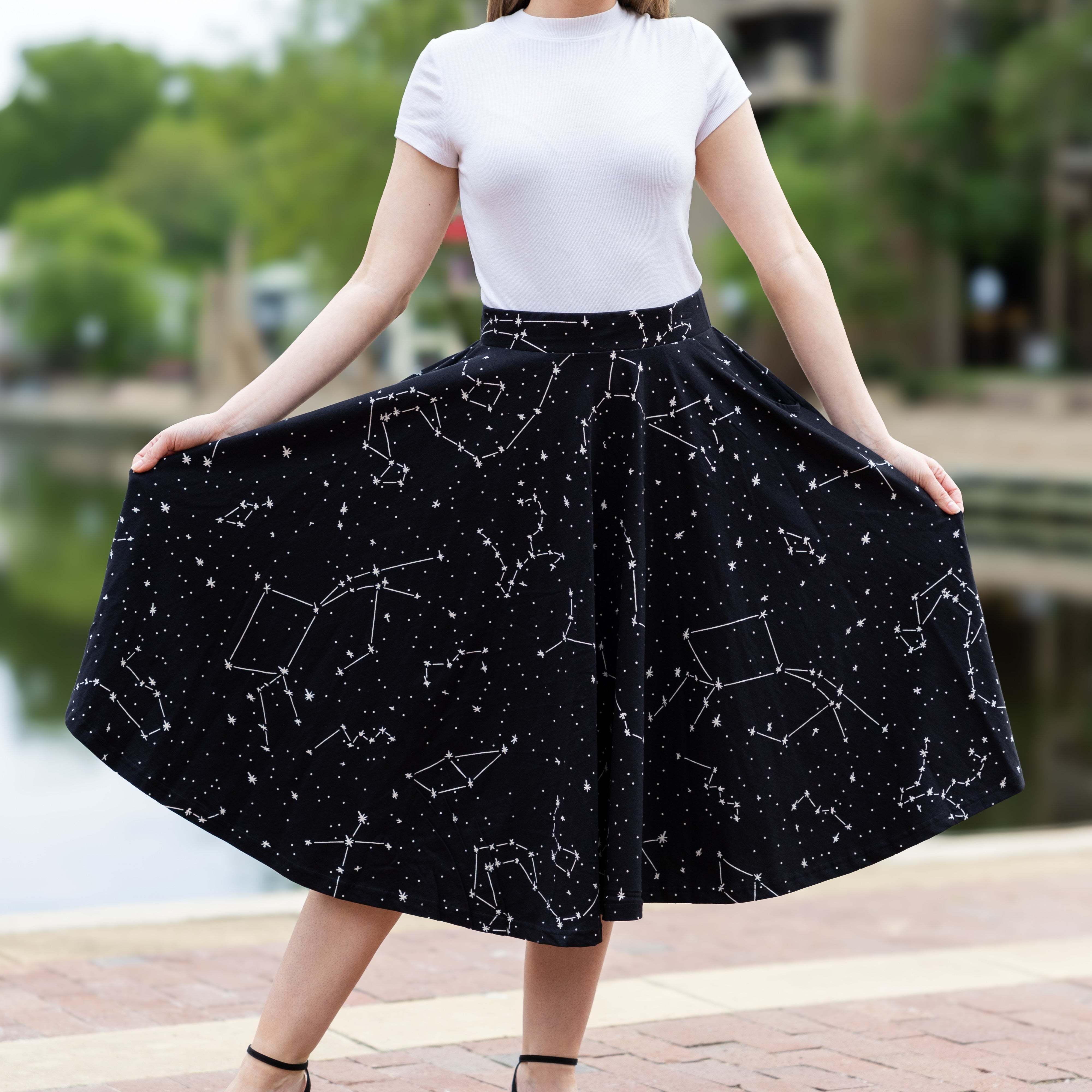 Constellations Glow-in-the-dark Twirl Skirt
