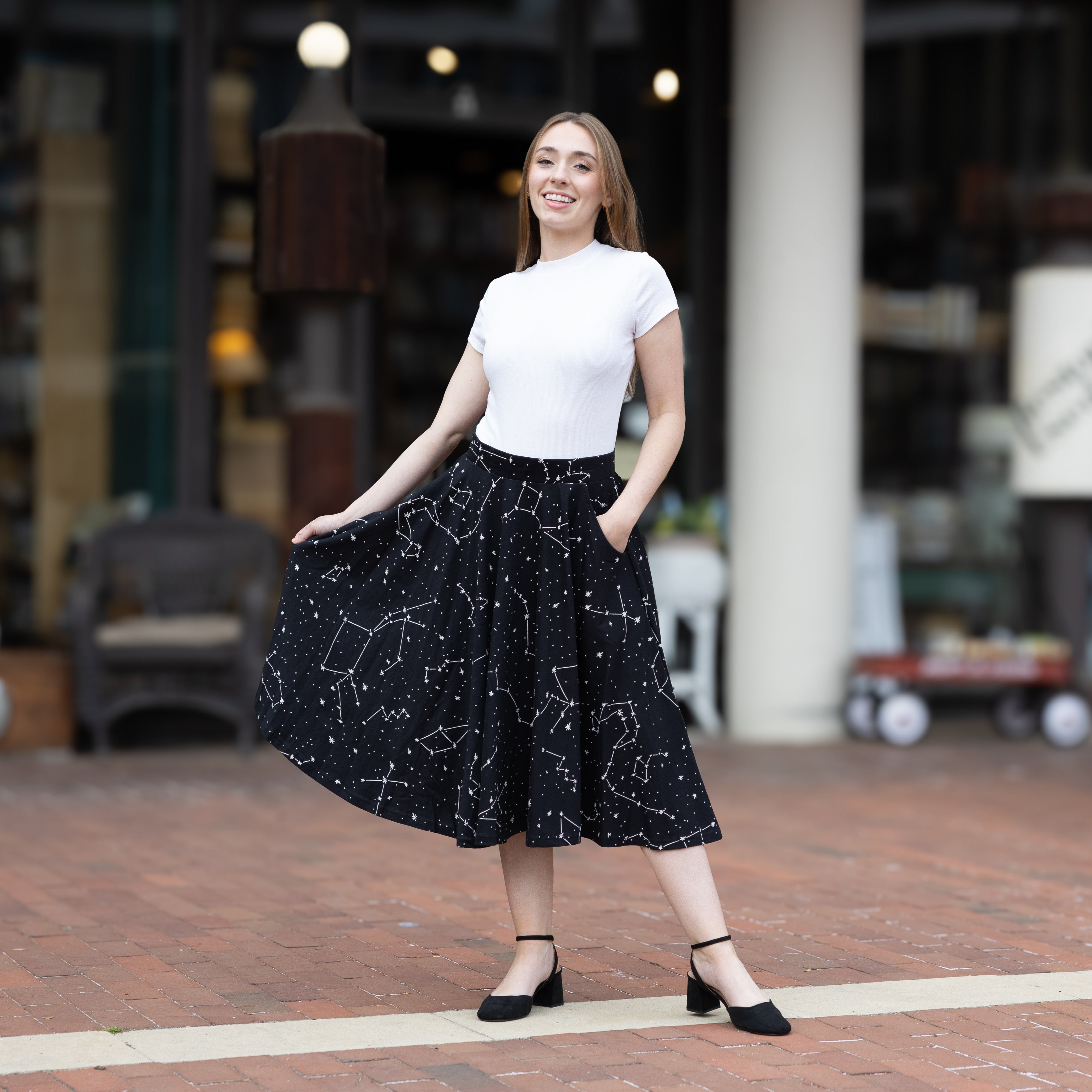 Constellations Glow-in-the-dark Twirl Skirt