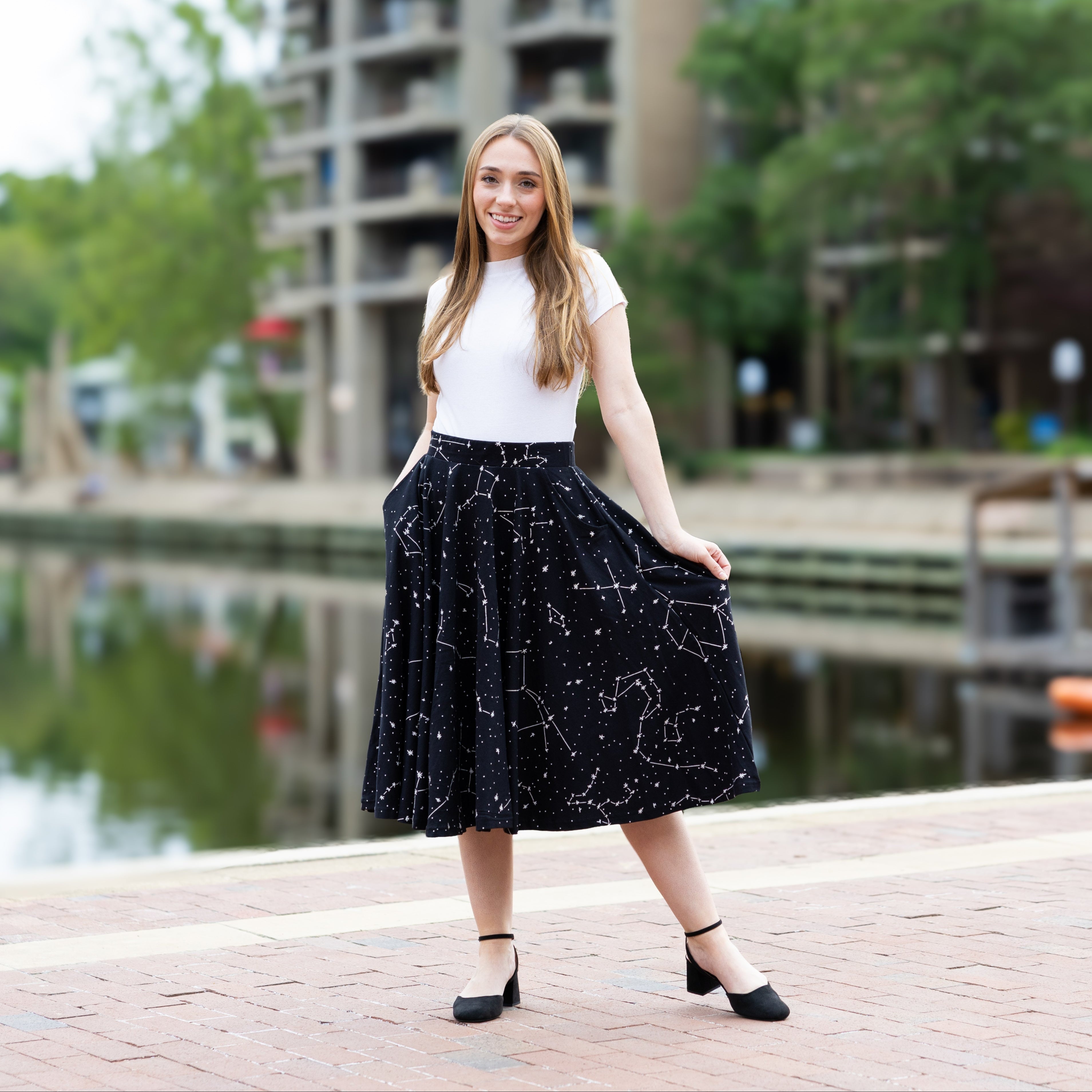 Constellations Glow-in-the-dark Twirl Skirt