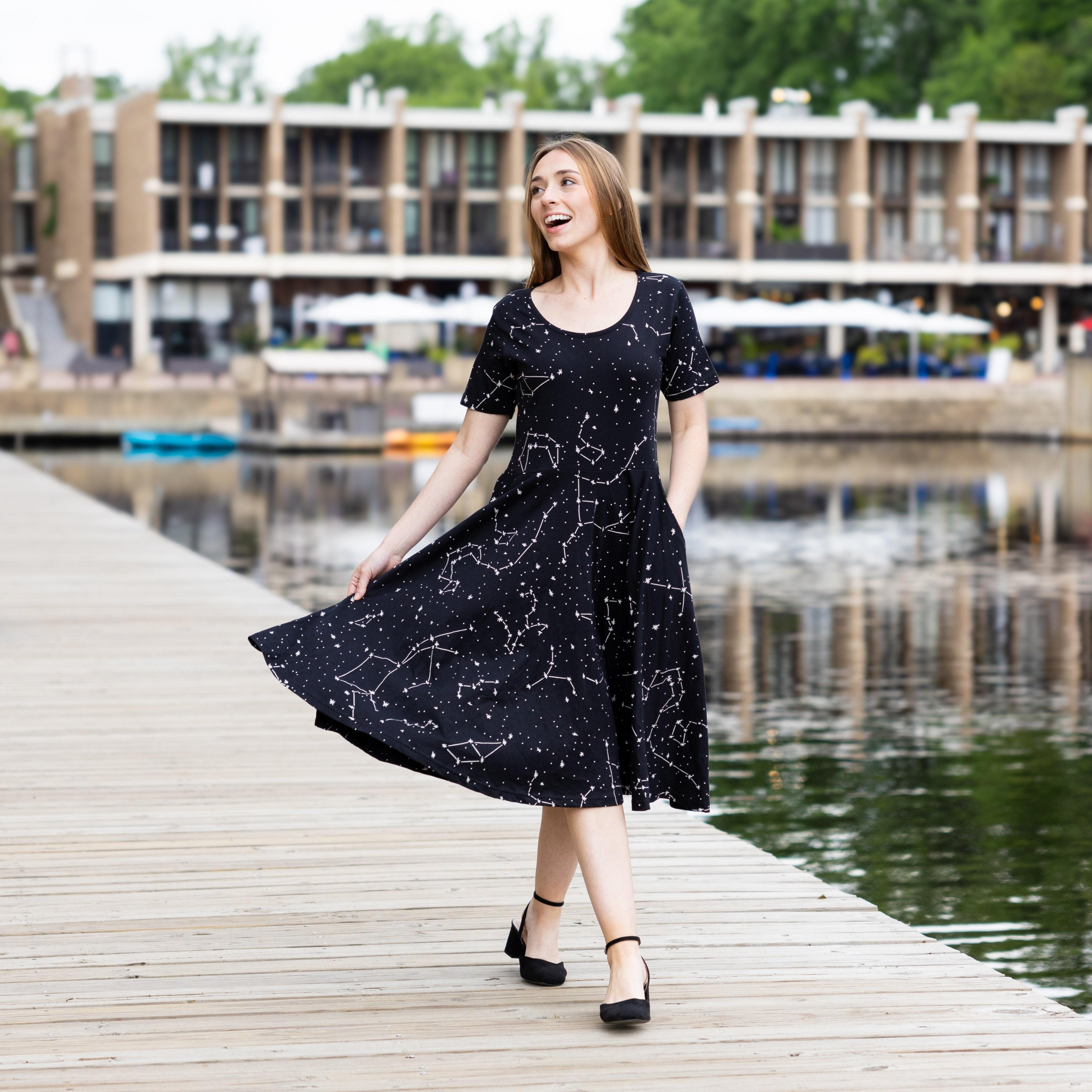 Constellations Glow-in-the-dark Twirl Dress