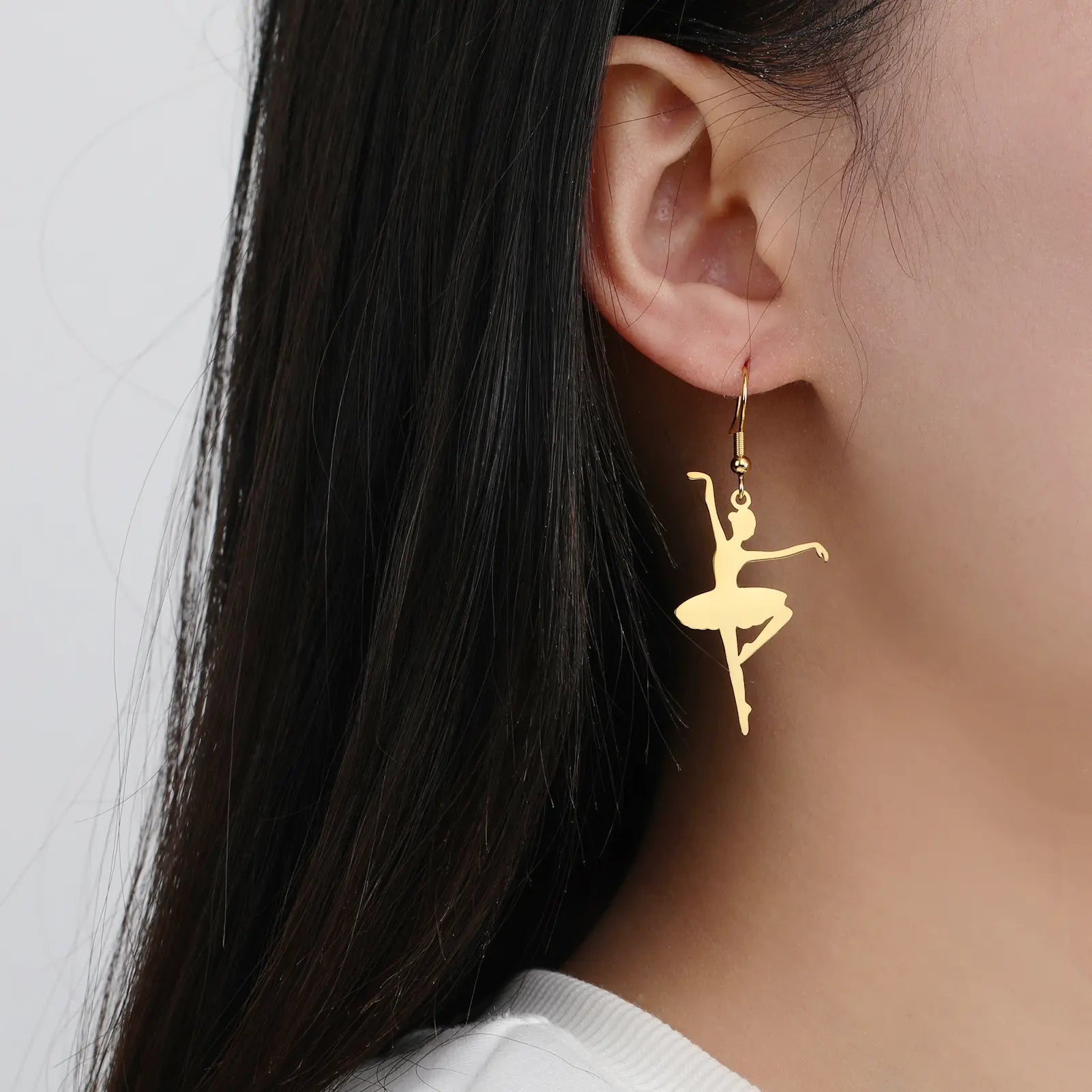 Dancer Stainless Steel Earrings