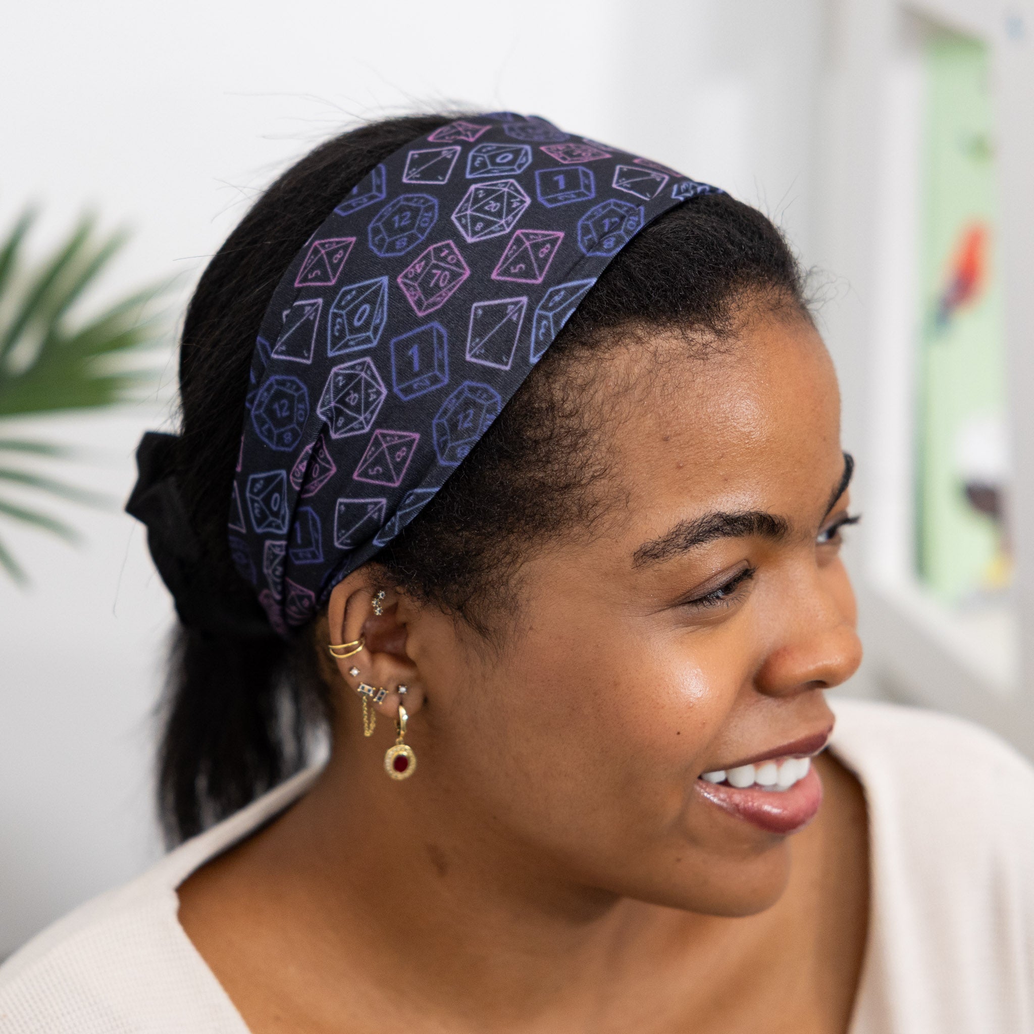 Purple Dice Headband