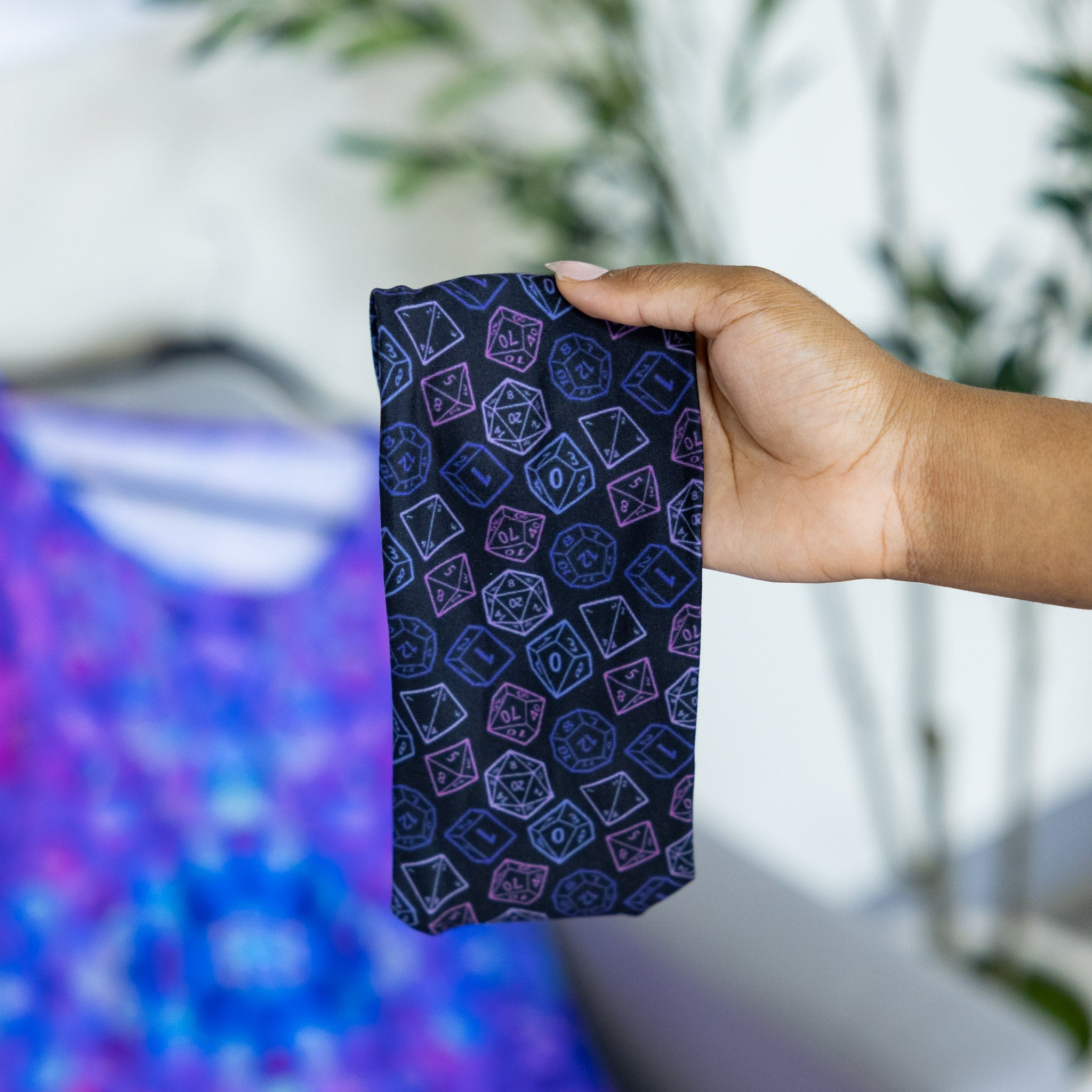 Purple Dice Headband