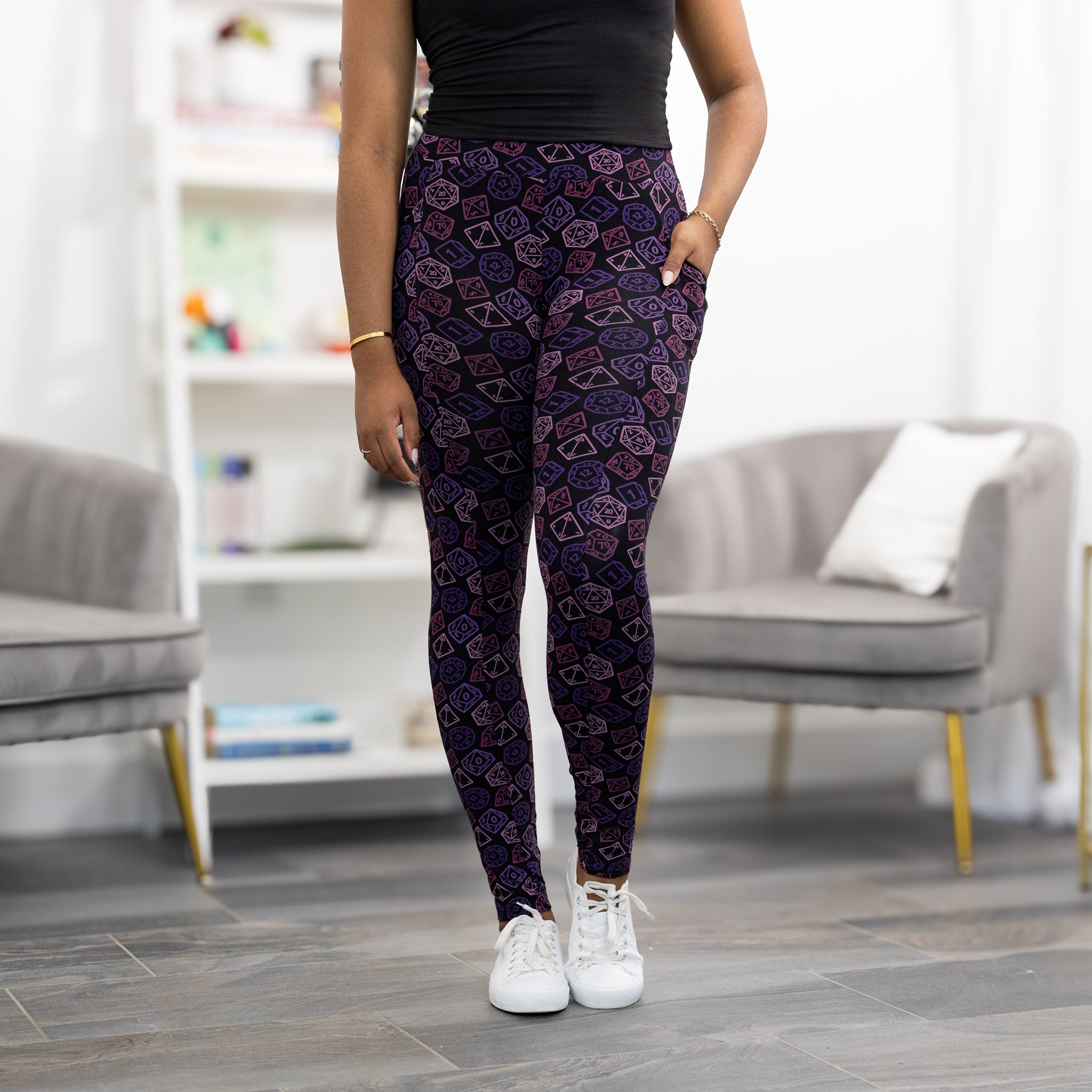 Dice Adults Leggings with Pockets