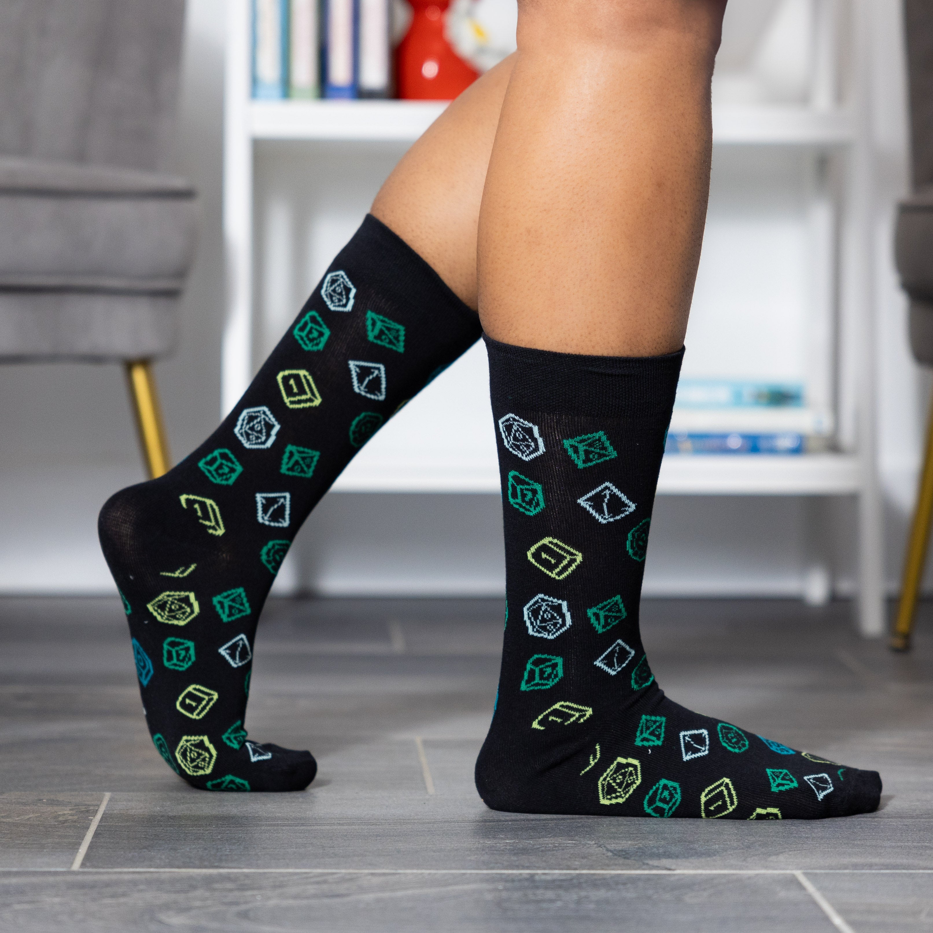 Green Dice Socks