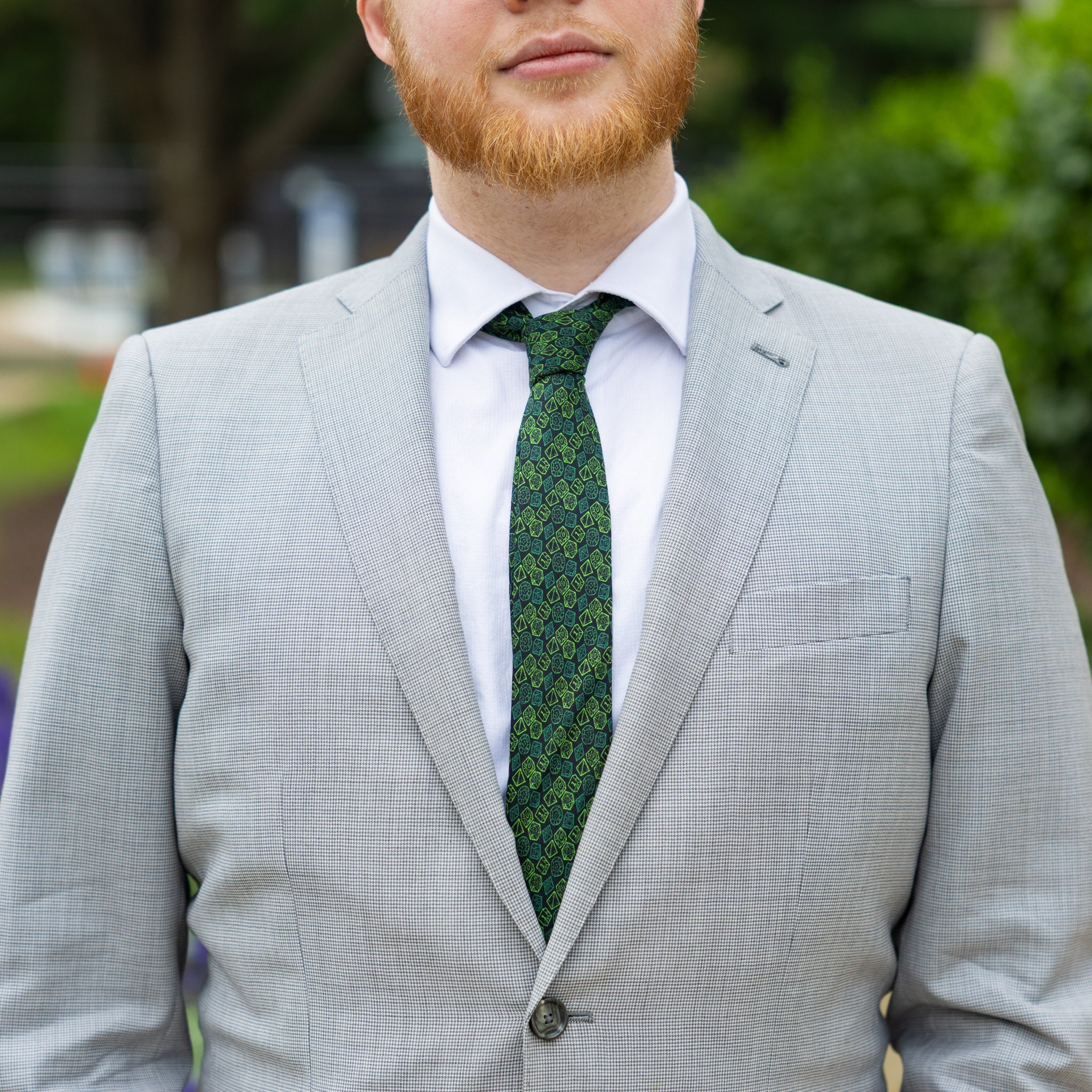 Green Dice Tie