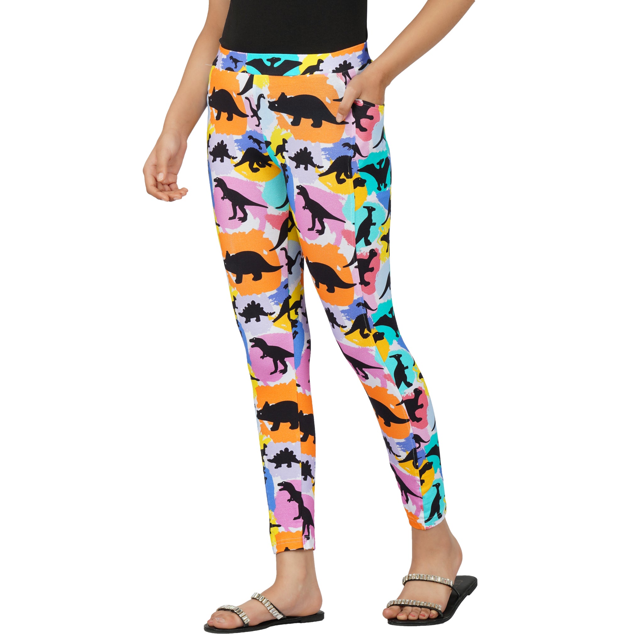 Dinosaurs & Colors Kids Leggings with Pockets