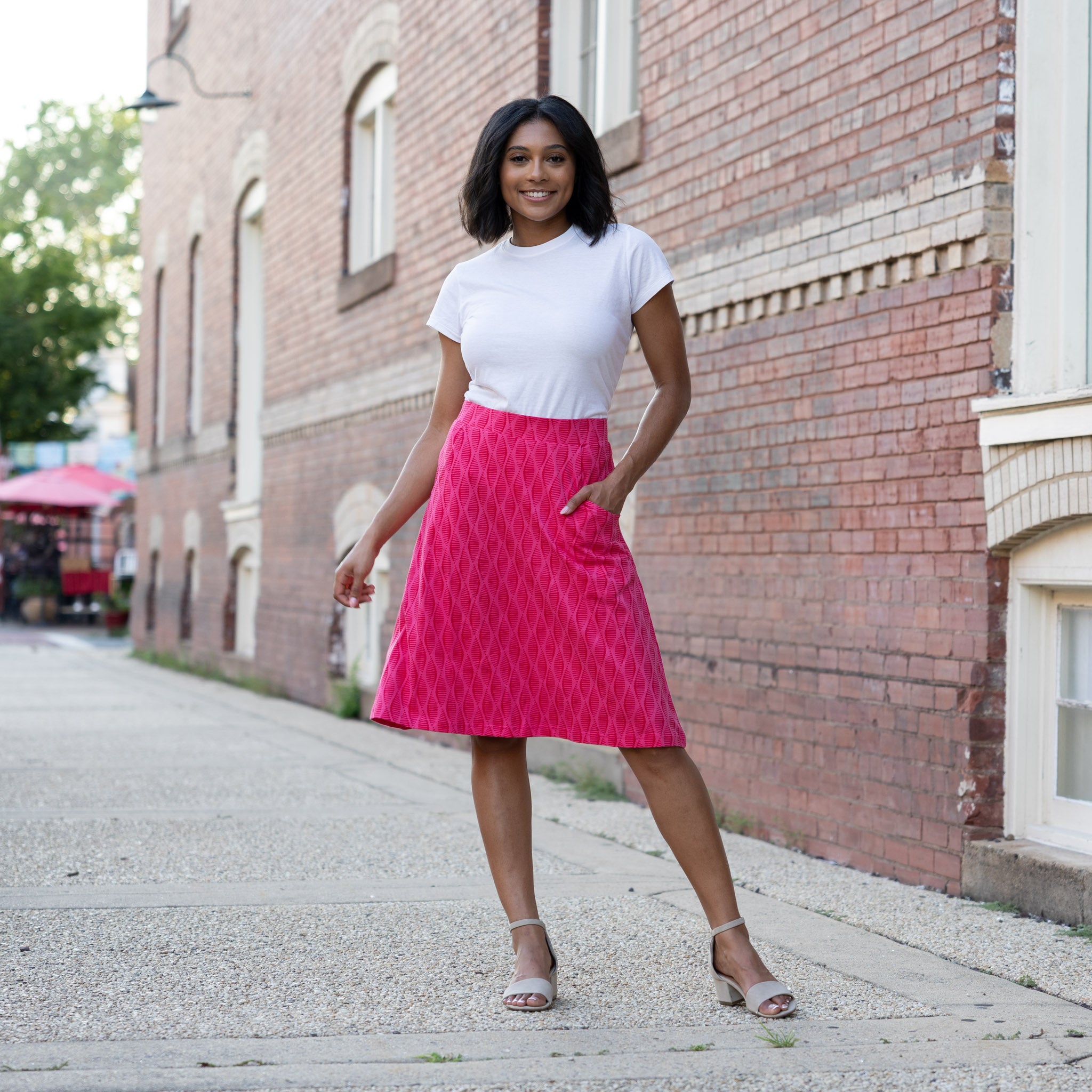 DNA Strands A-Line Skirt