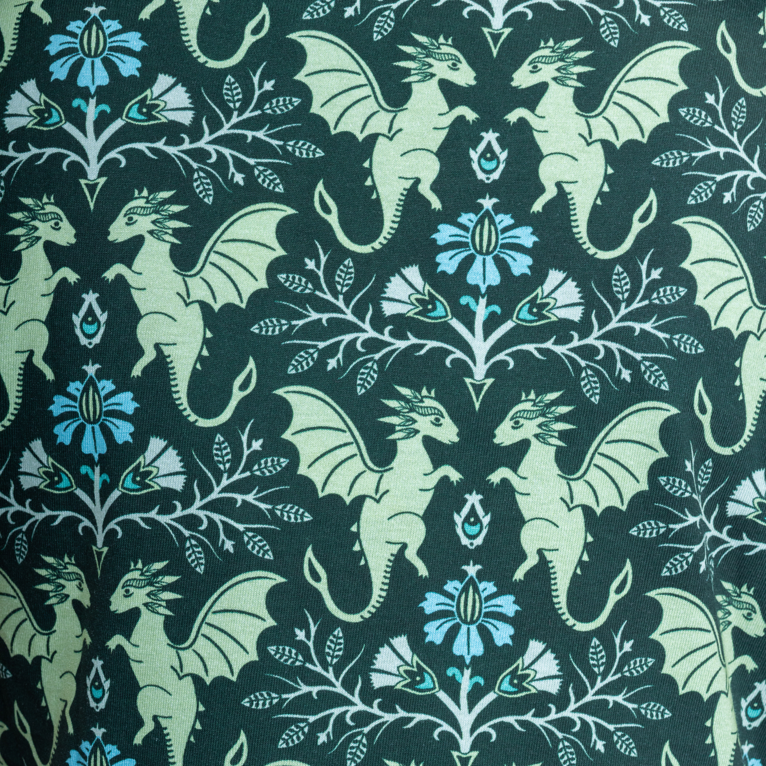 Dragons Damask Kids Twirl Dress