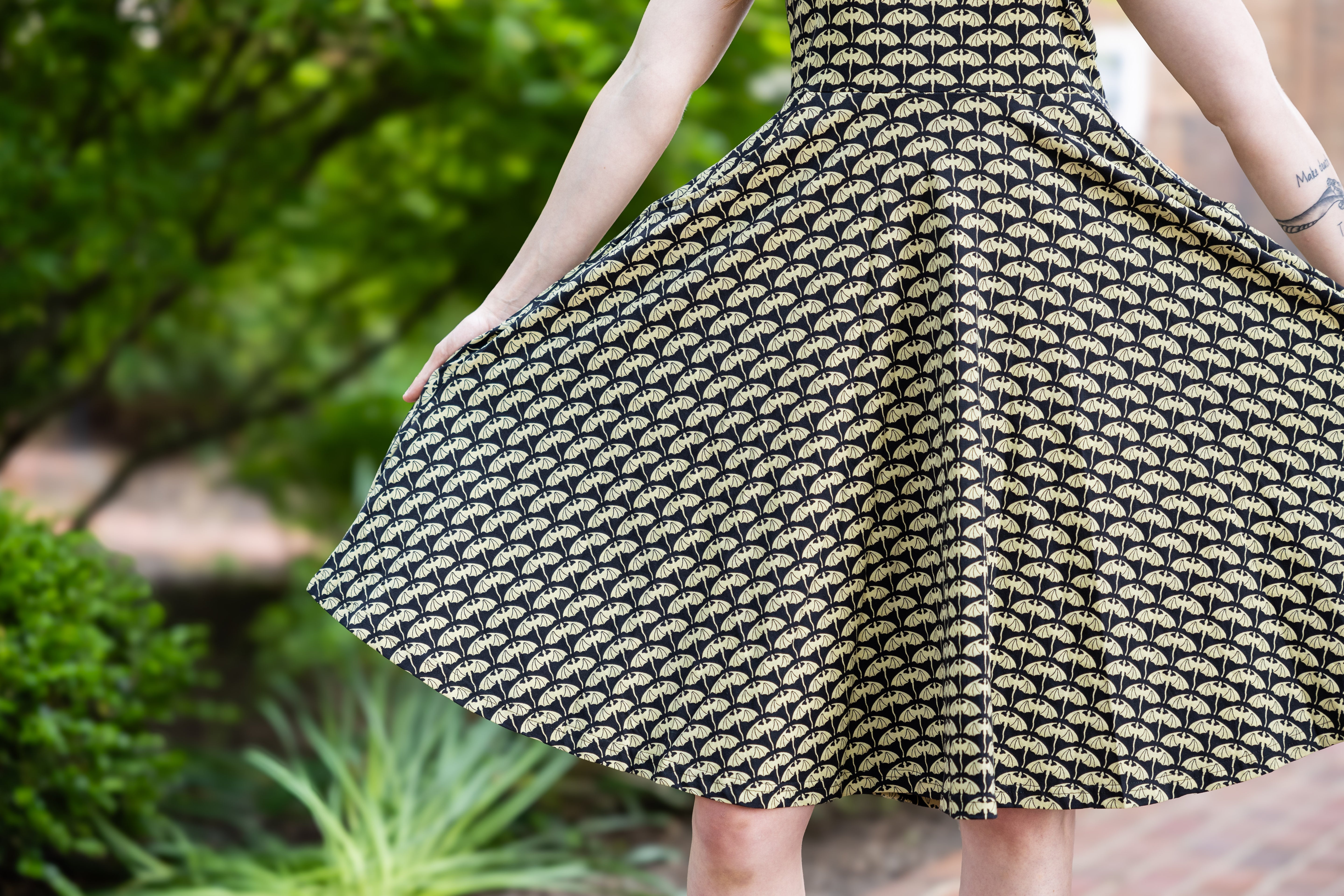 Soaring Scales Sleeveless Twirl Dress