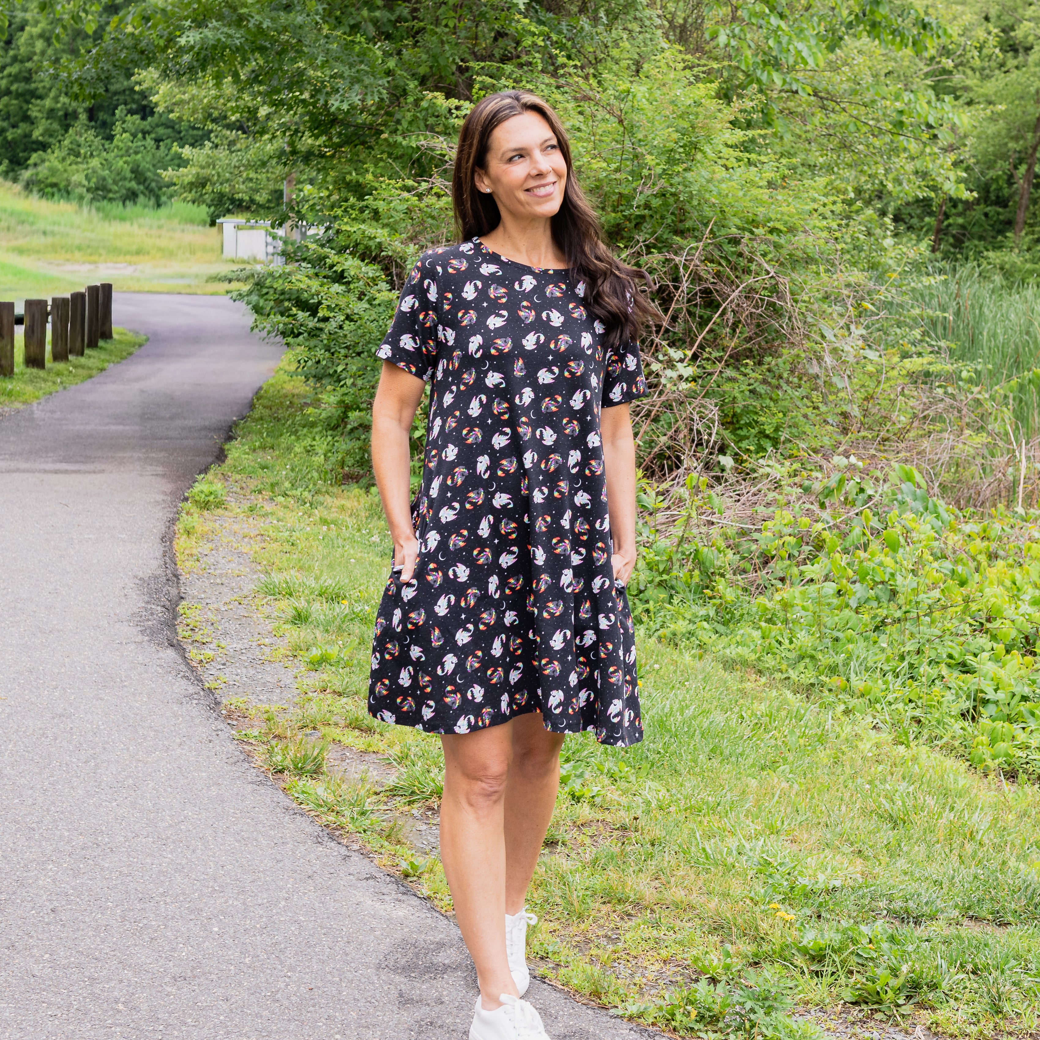 Dragons Zen & Harmony Long Tunic with Pockets