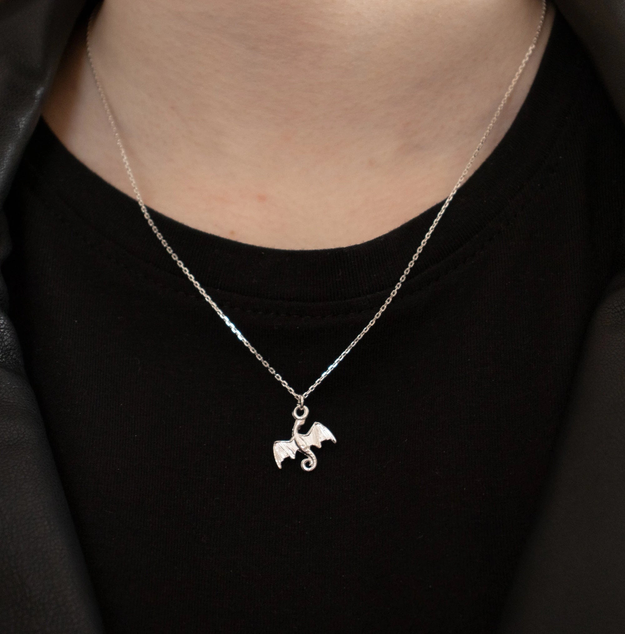 Dragon Sterling Silver Necklace