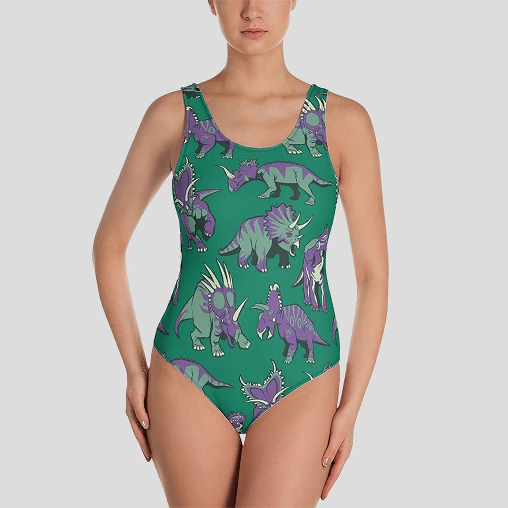 Ceratopsids One-Piece Swimsuit (POD)