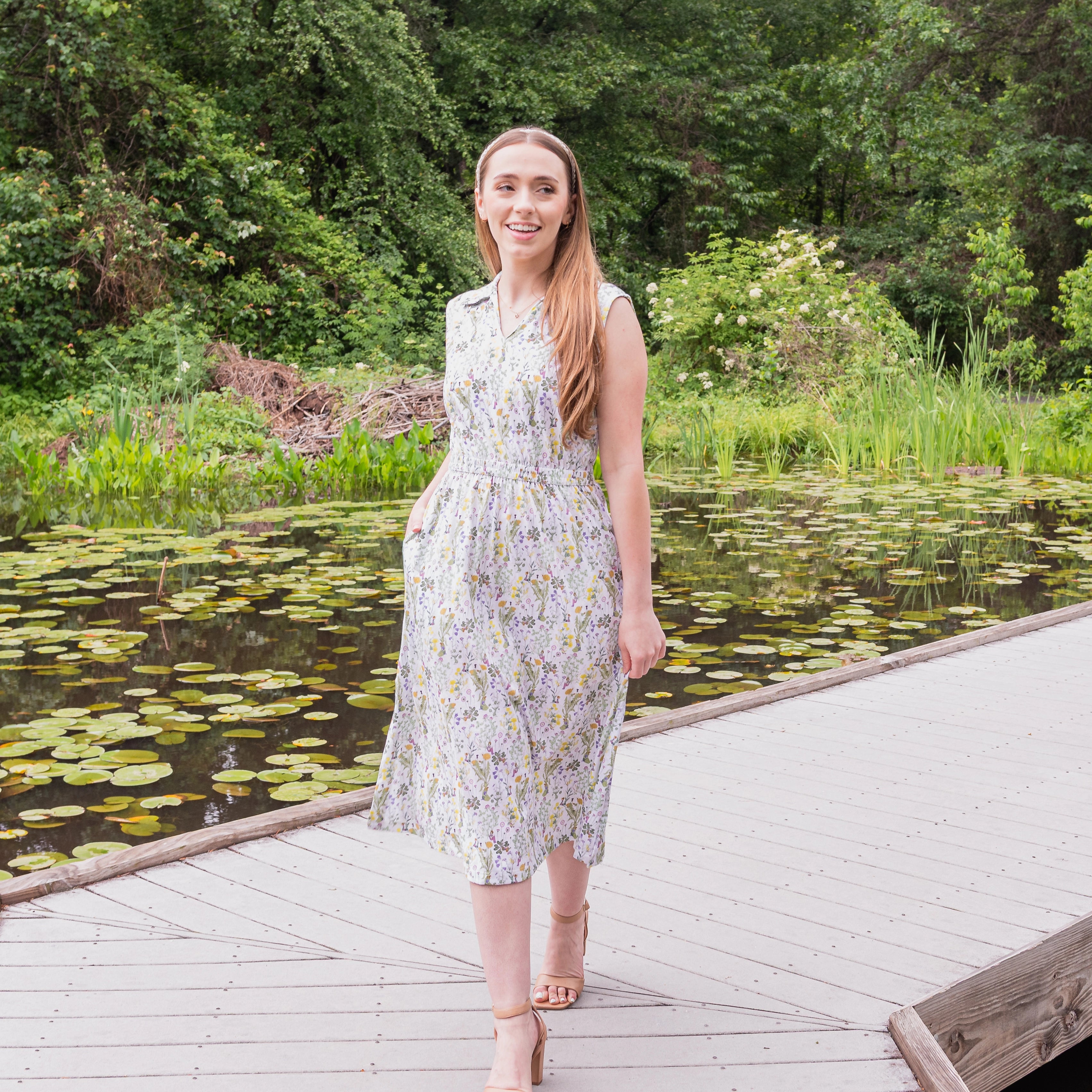 Fairies Among The Weeds Dress with Pockets