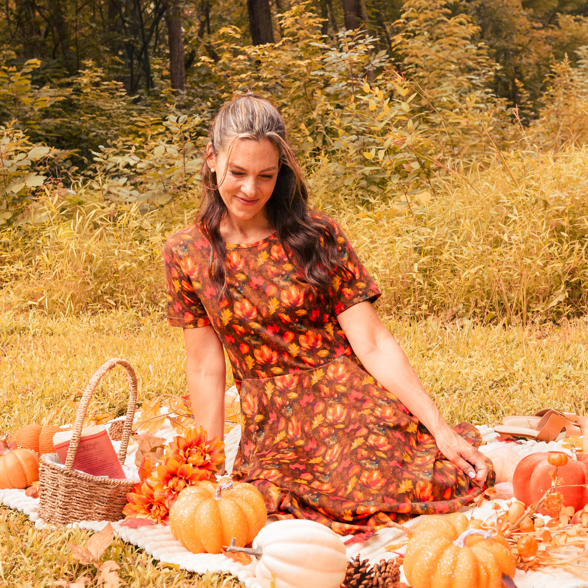 Falling For You Twirl Dress with Pockets