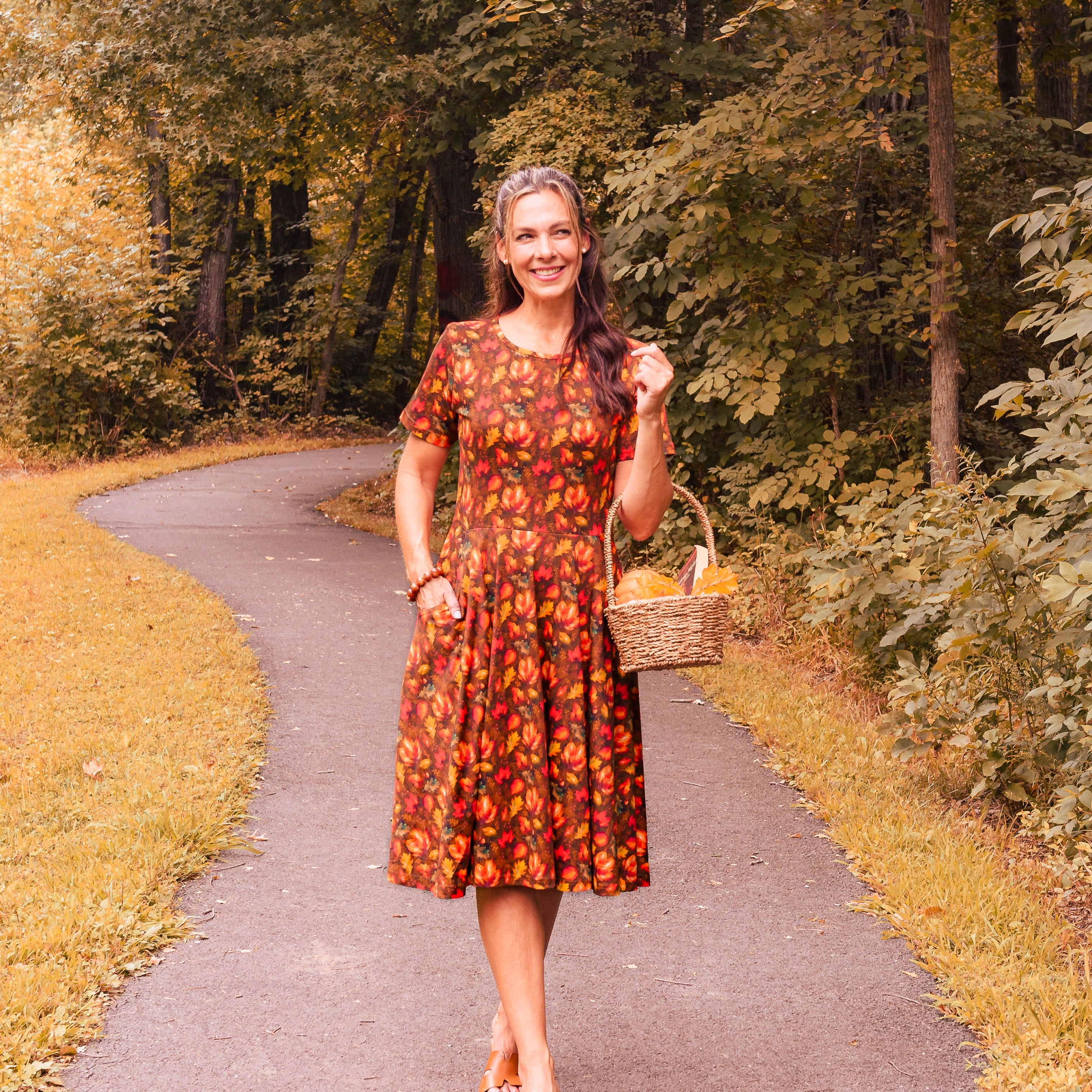 Falling For You Twirl Dress with Pockets